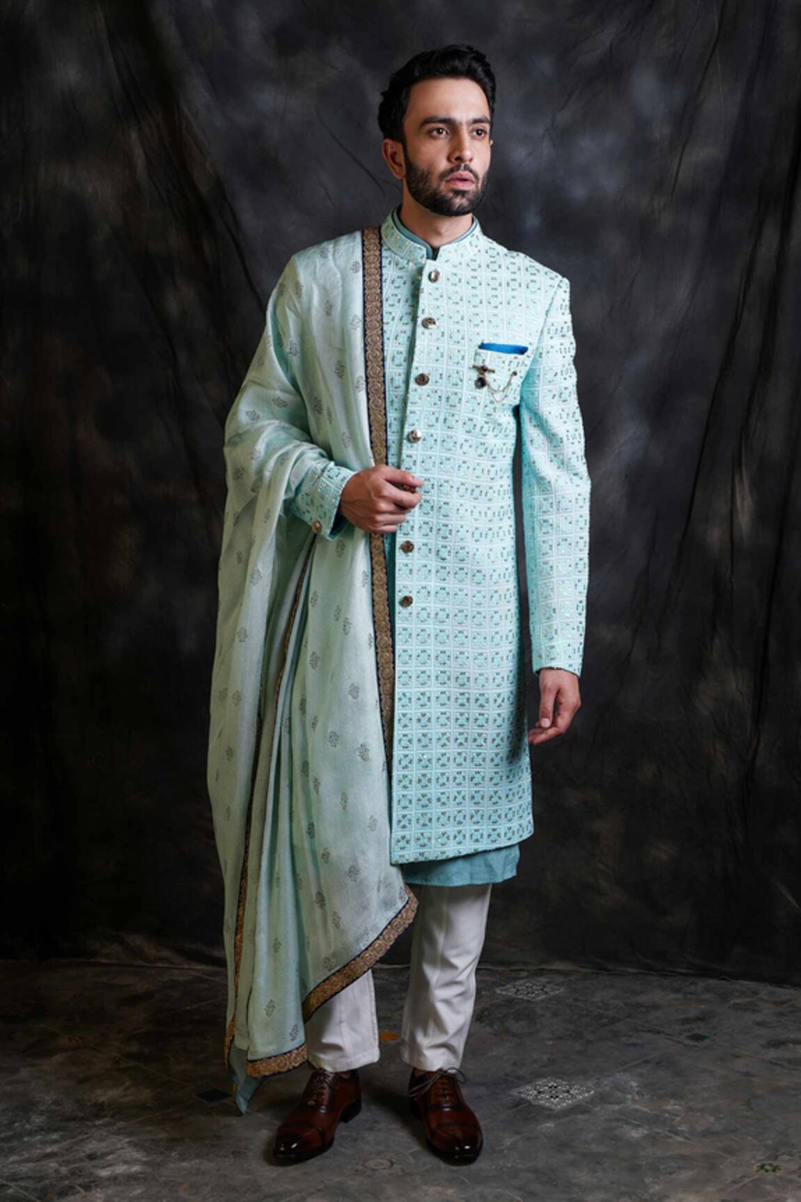 Soniya G Lucknowi Sherwani Set 