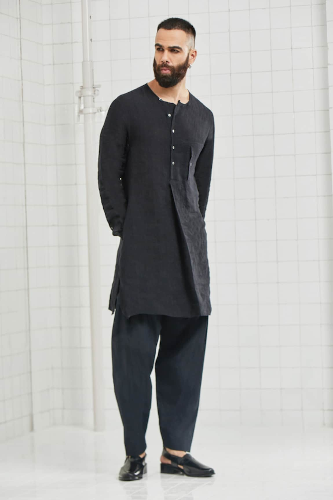 Rajesh Pratap Singh Digod Handwoven Linen Tunic