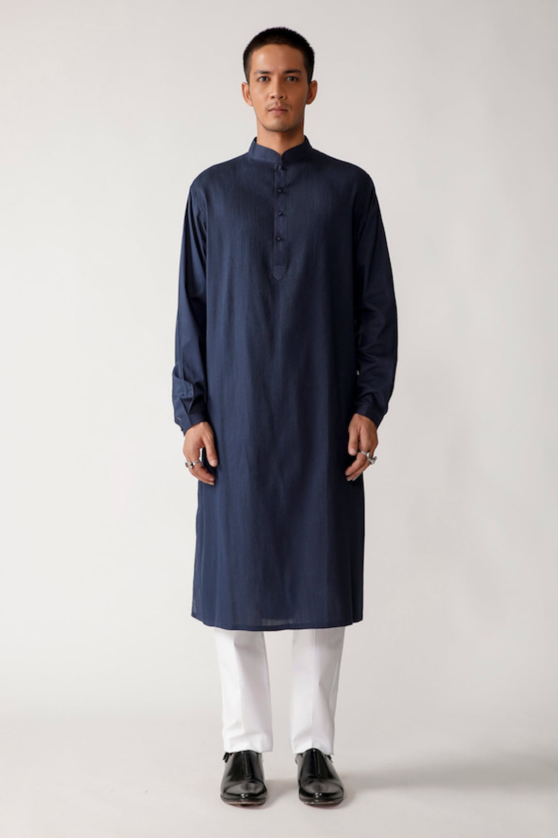 Rajesh Pratap Singh Khinsar Pintuck Kurta Set