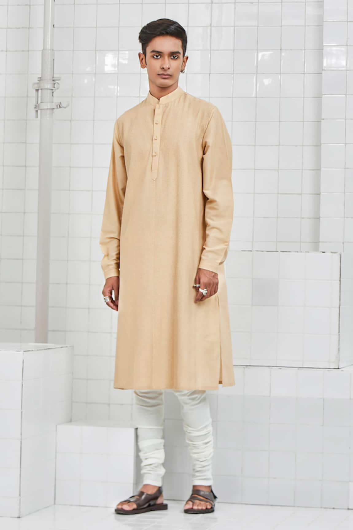 Rajesh Pratap Singh Jetpura Pintuck Kurta Set