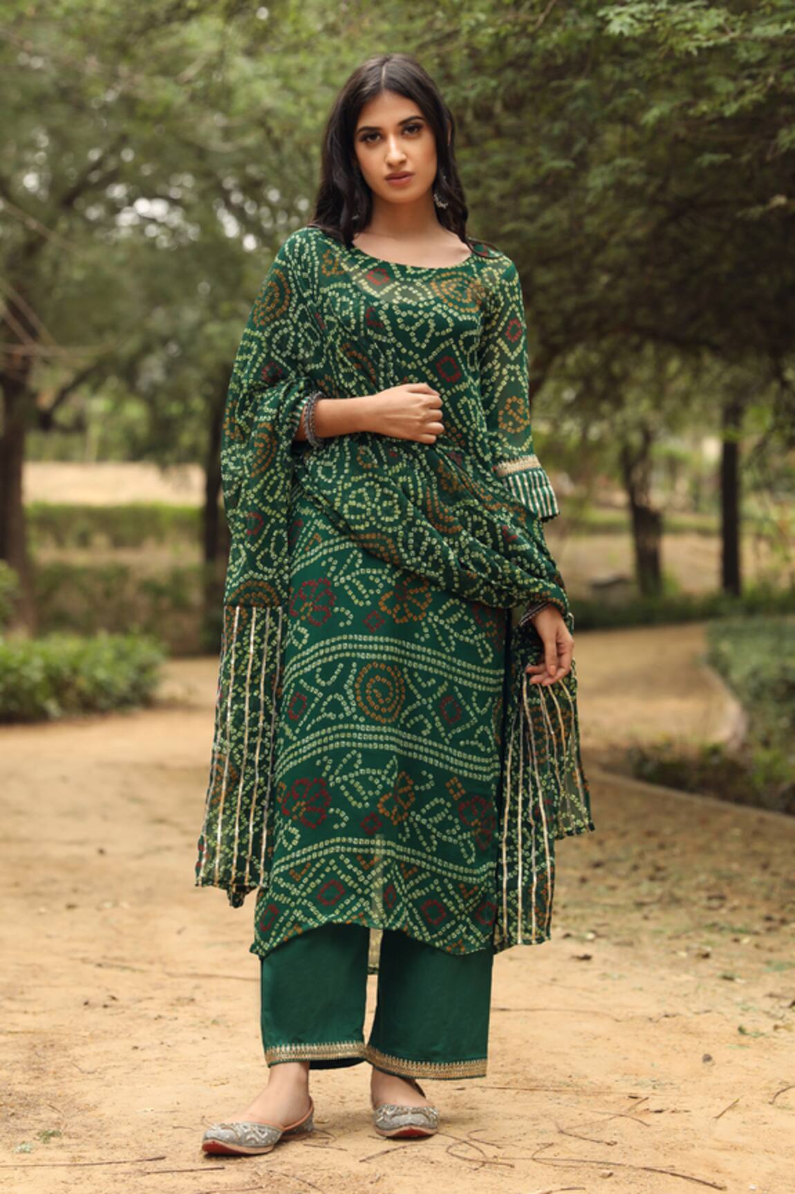 Gulabo Jaipur Bandhani Print Kurta Set