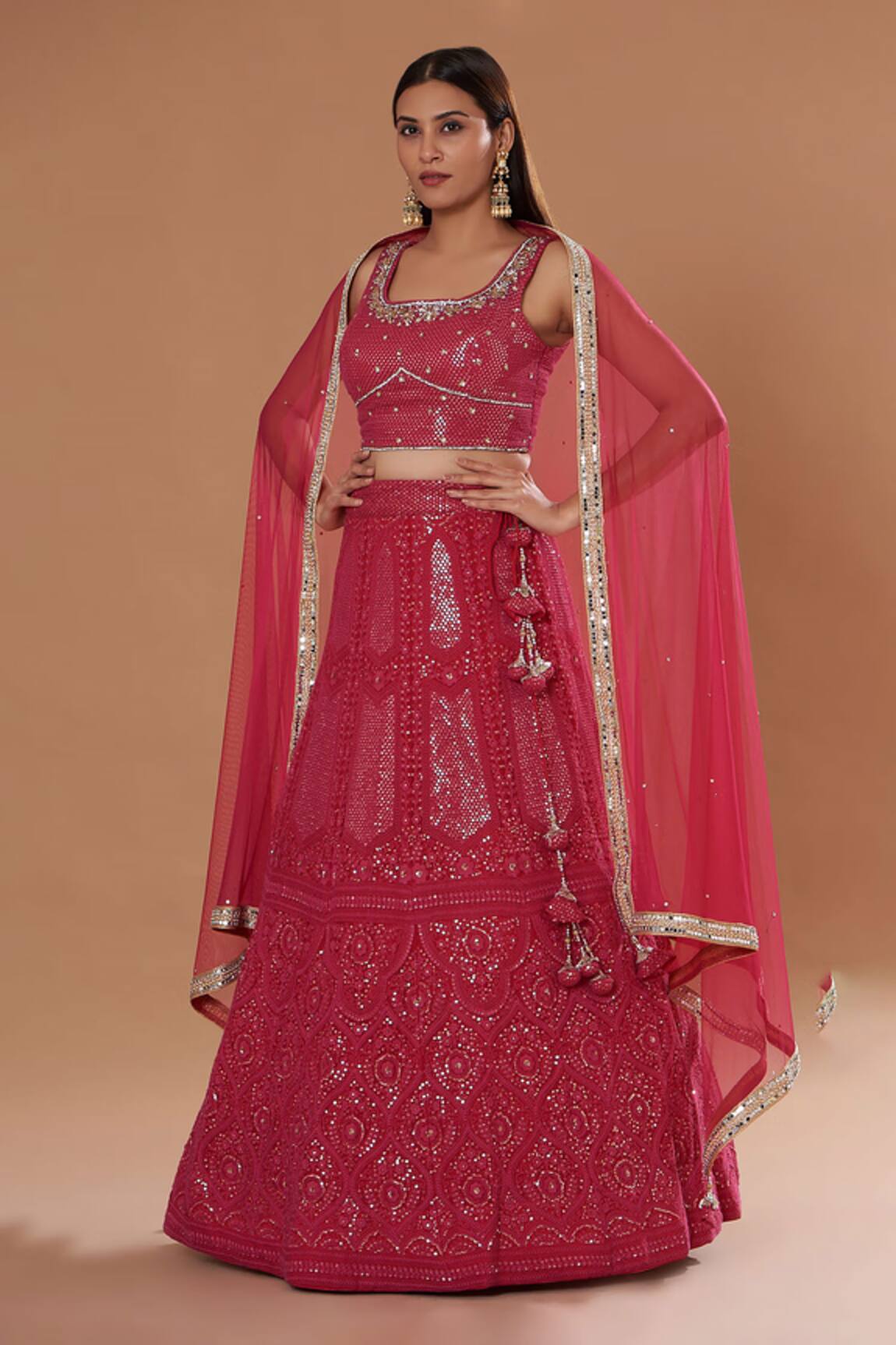 Two Sisters By Gyans Sequin Embroidered Lehenga Set