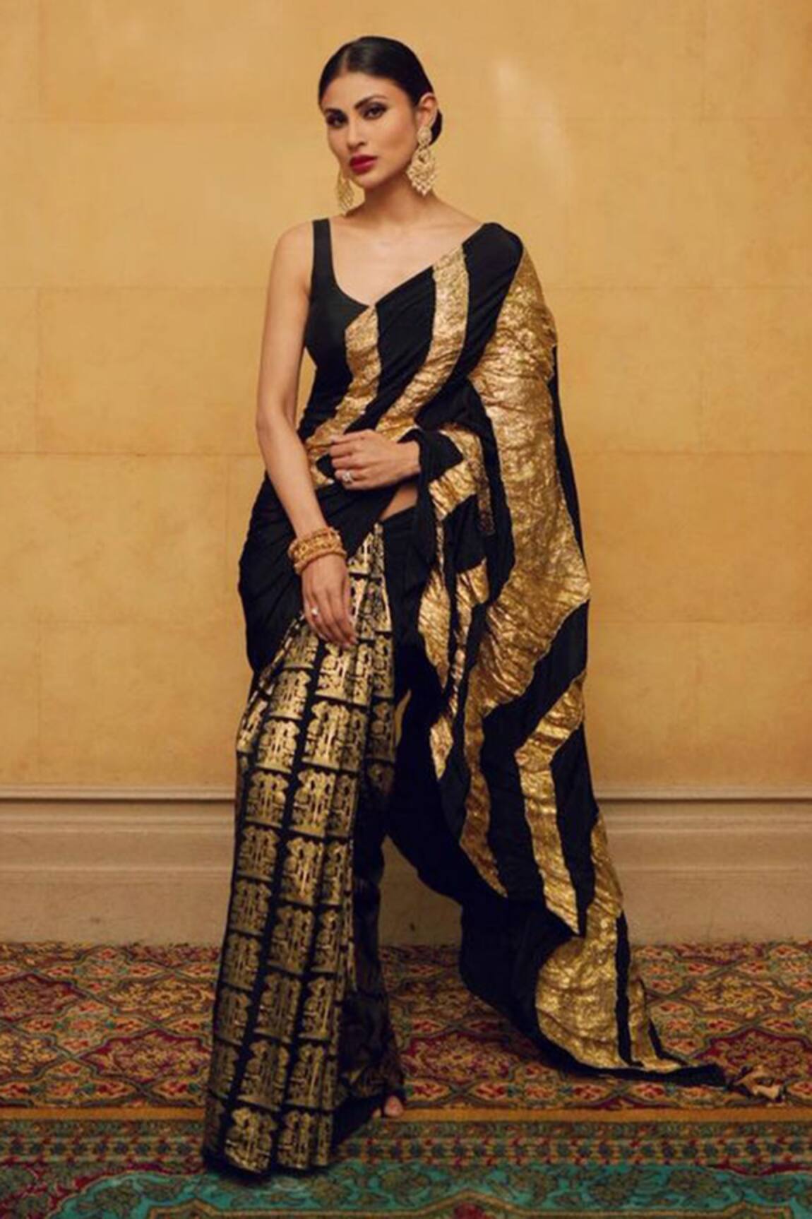 Masaba Printed Pre-Pleated Saree