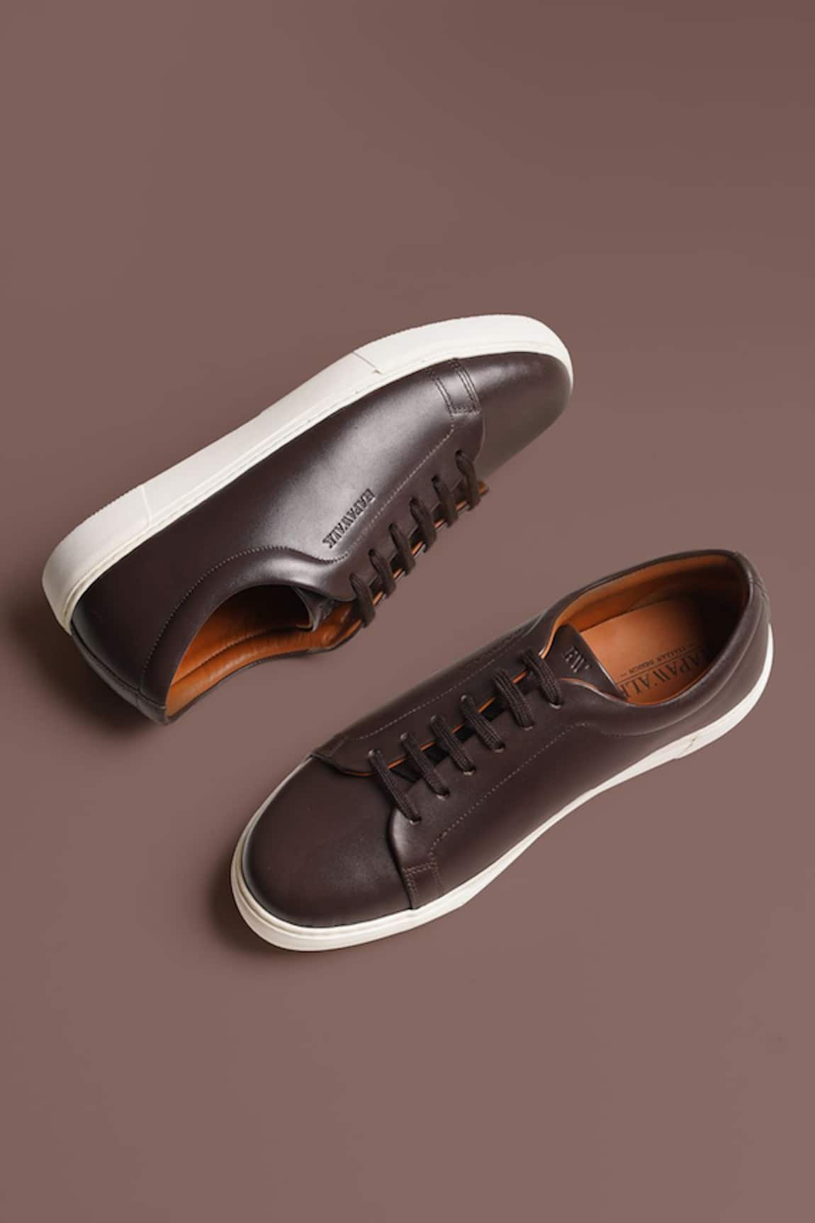 Rapawalk Lace Up Leather Sneakers