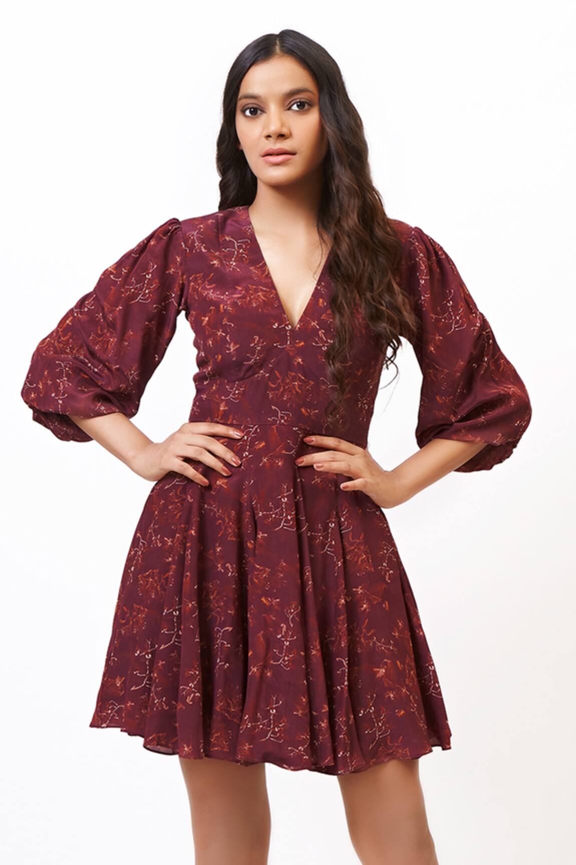 Ankita Dharman Floral Print Mini Dress