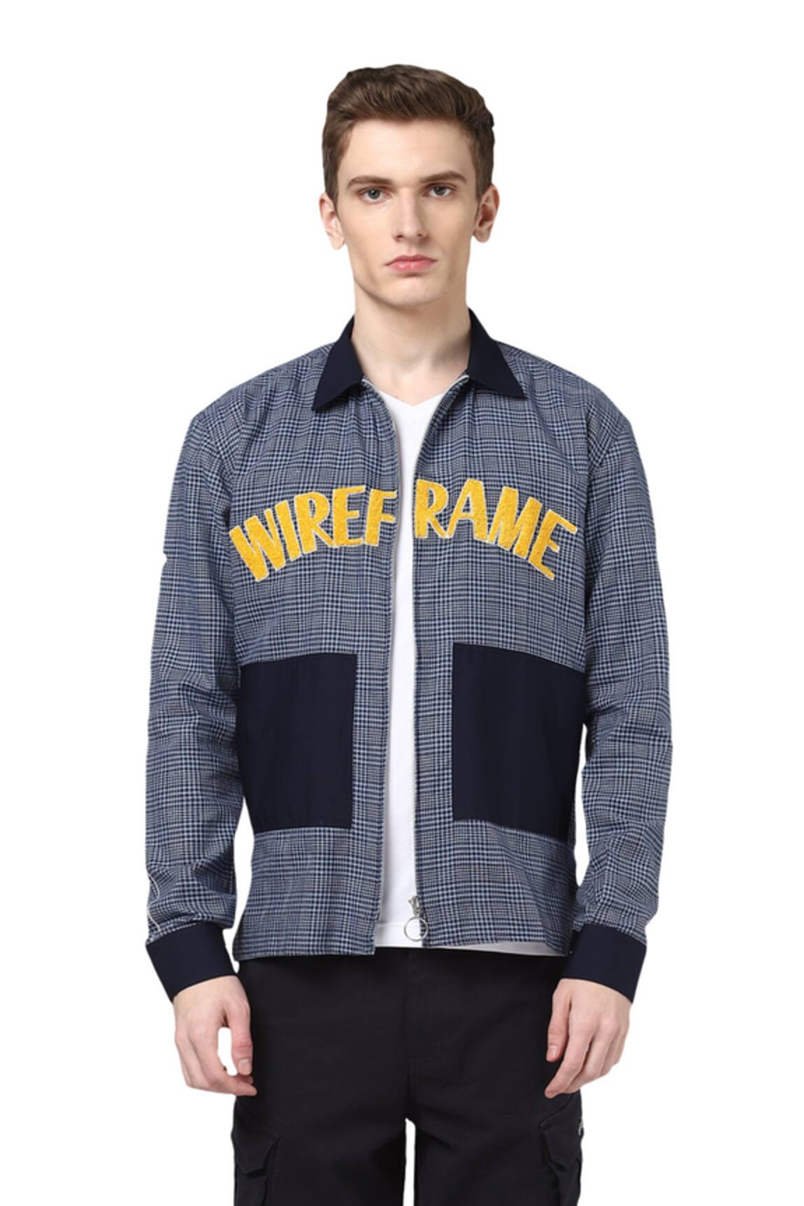 Noonoo Checkered Embroidered Jacket