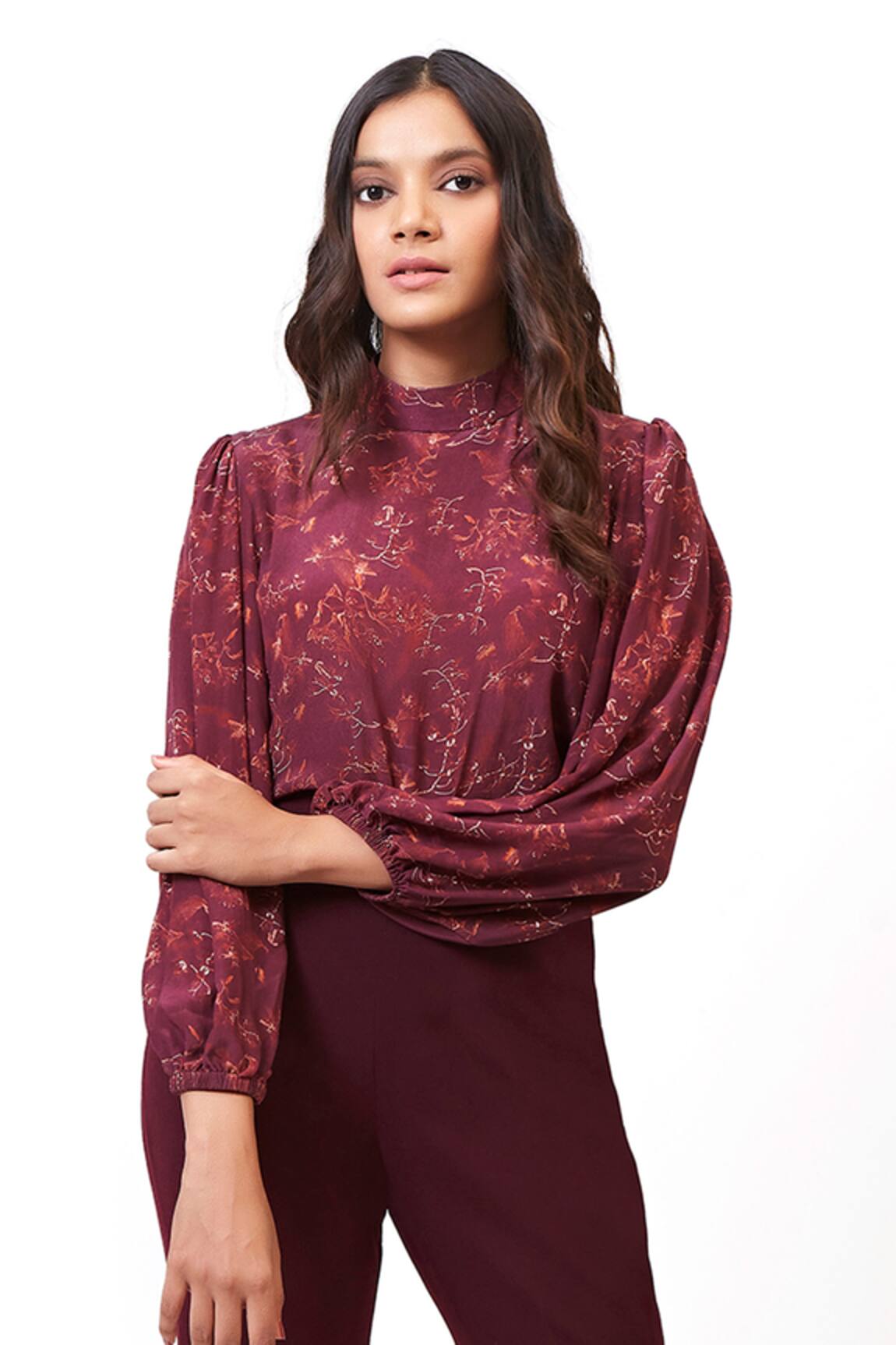 Ankita Dharman Floral Print Top