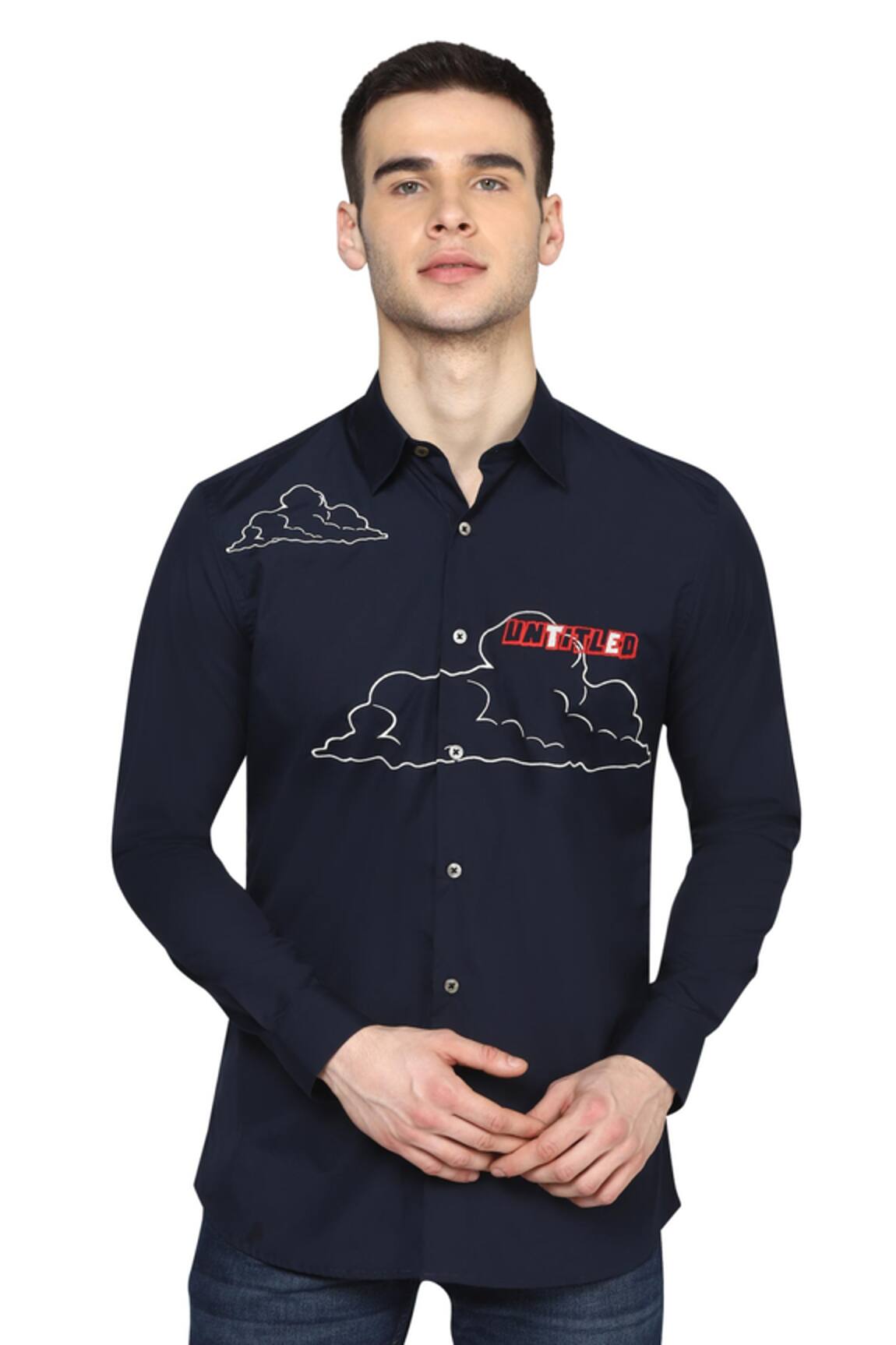Noonoo Embroidered Slim-Fit Shirt