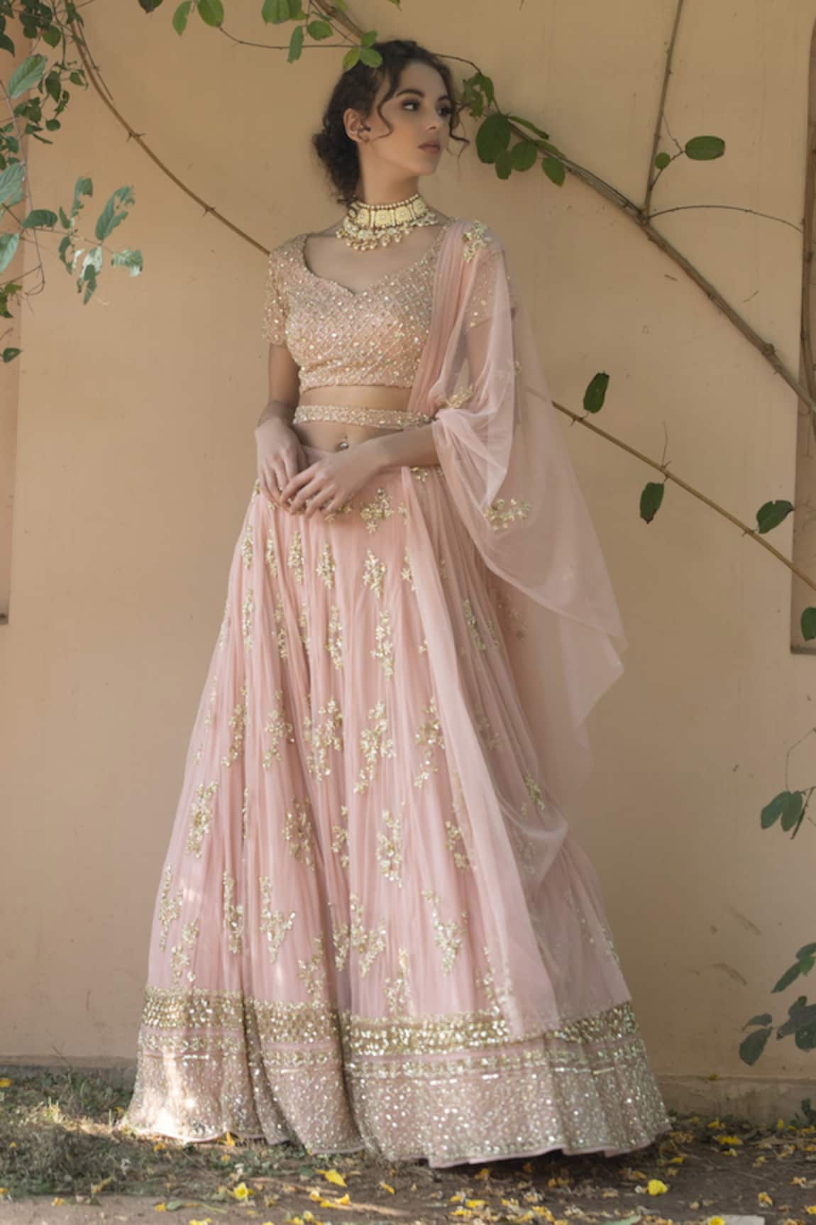 Astha Narang Embellished Lehenga Set 