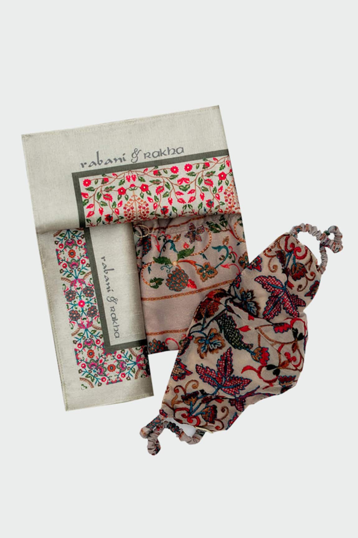 Rabani & Rakha Face Mask & Pocket Square Gift Box 