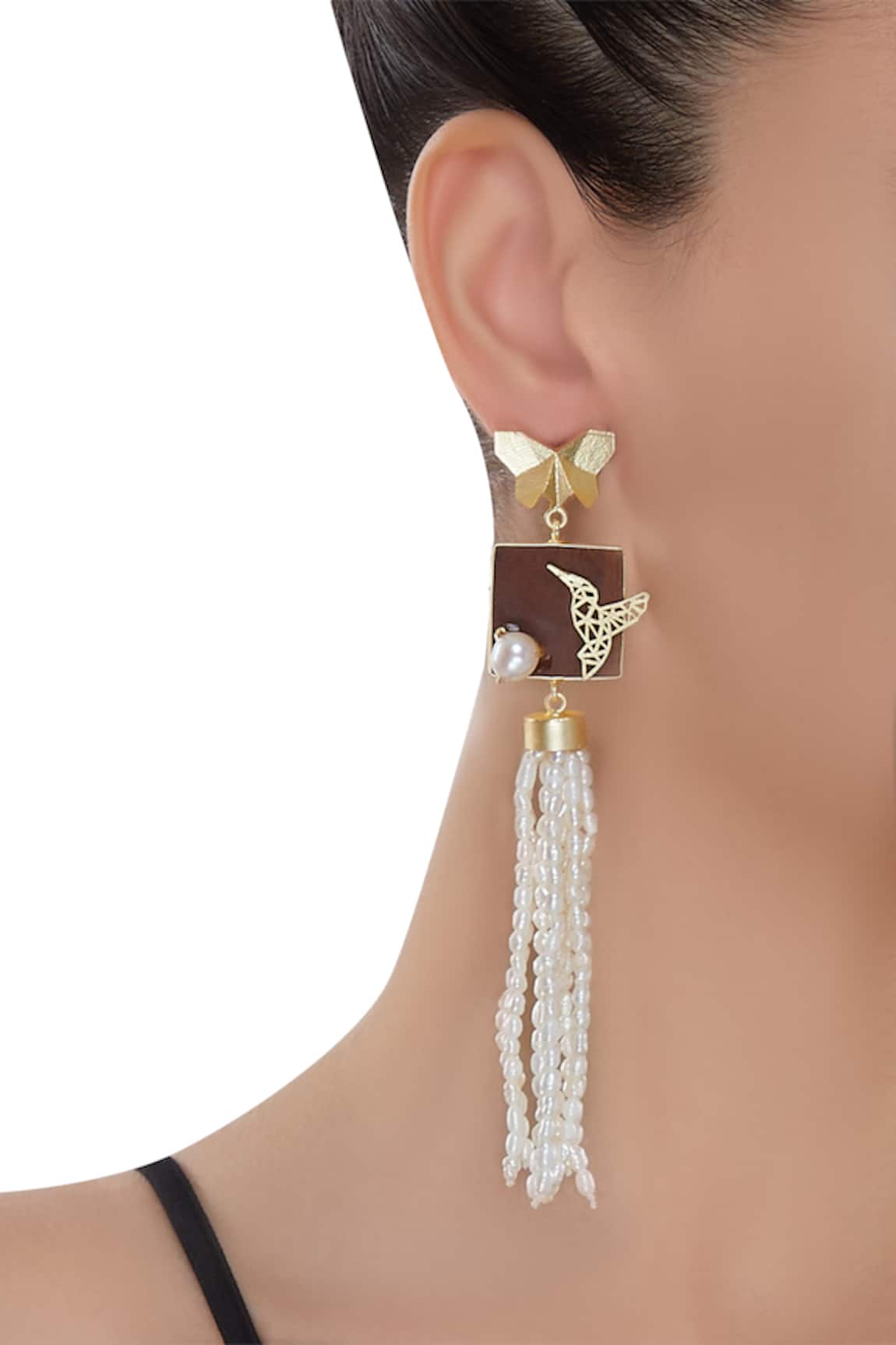Madiha Jaipur Bead Long Earrings