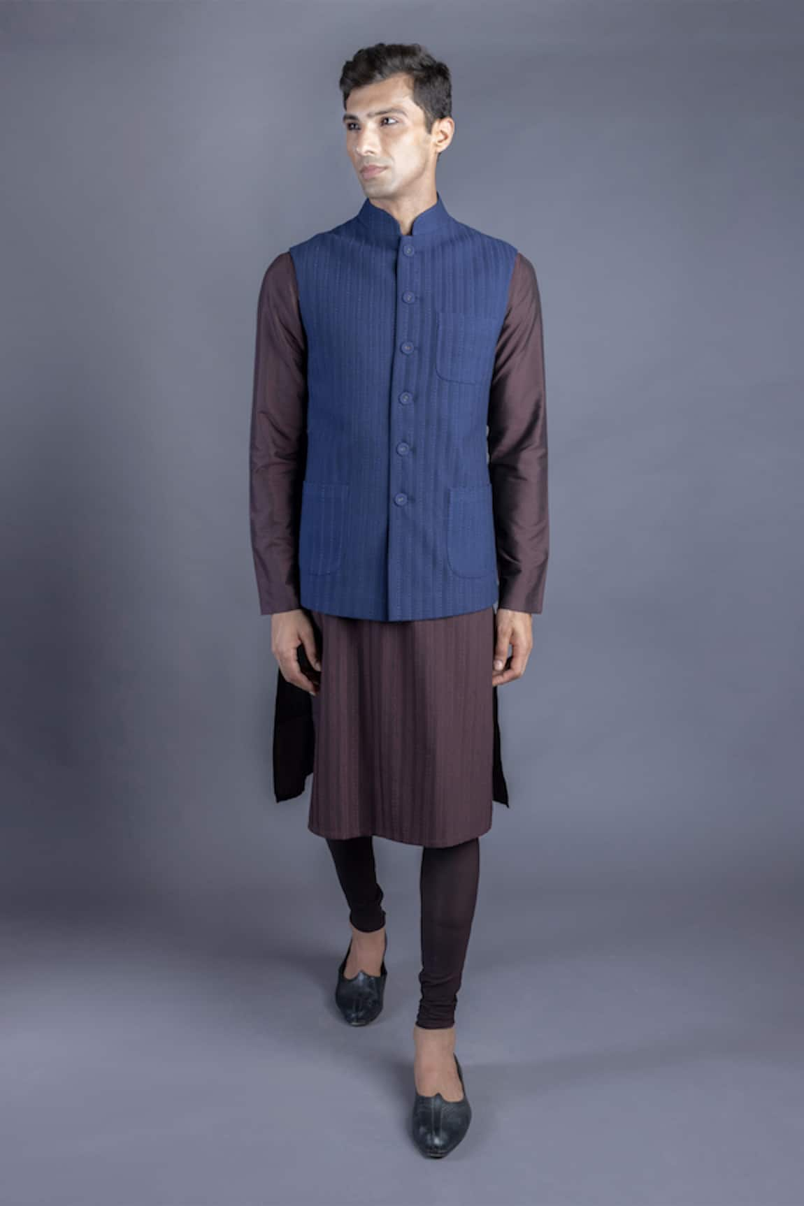 Abhishek Gupta Pintuck Bundi & Kurta Set