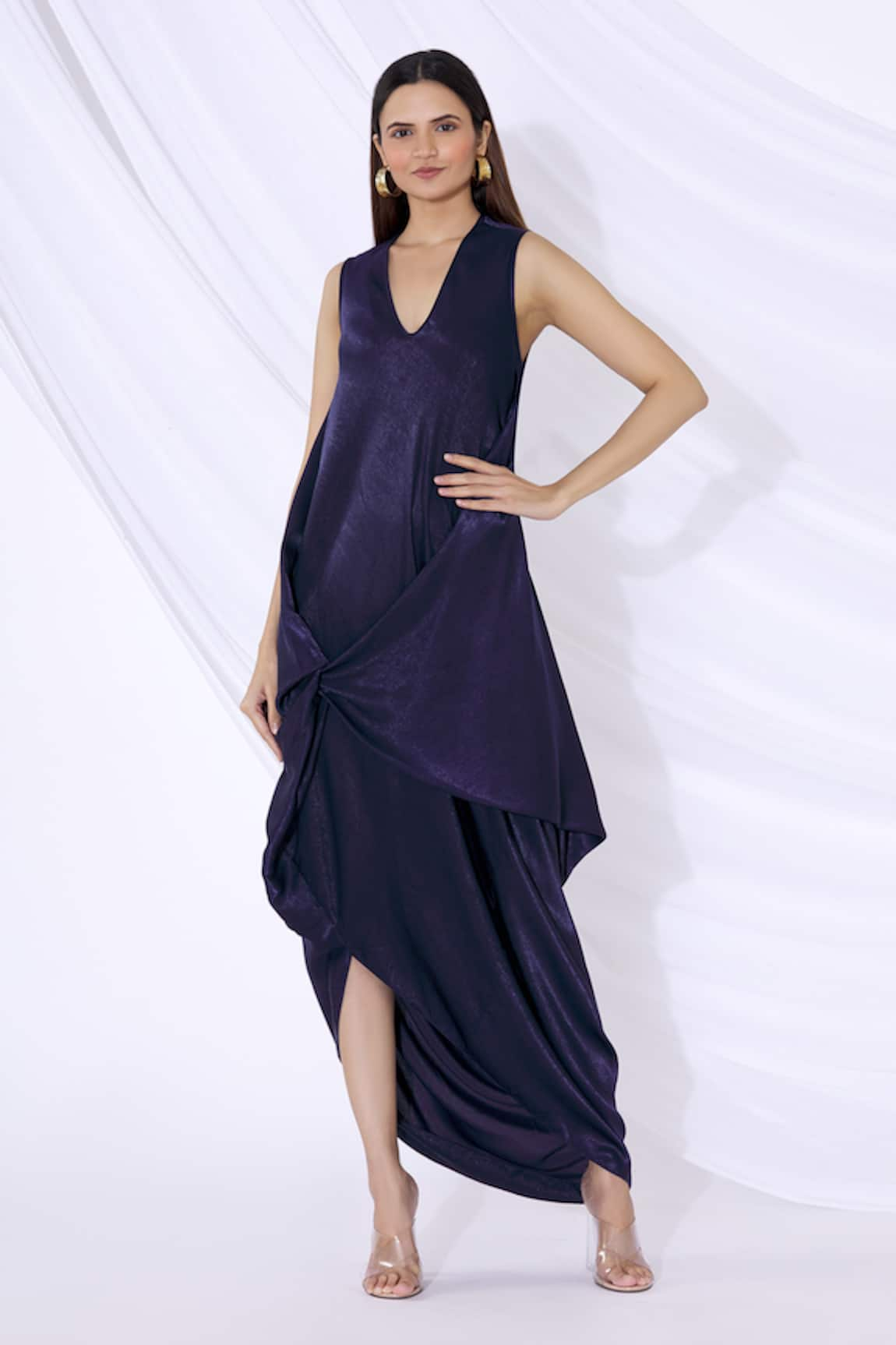 Urvashi Joneja Draped Overlay Dress