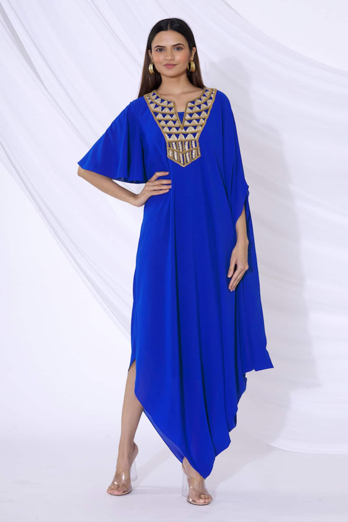 Urvashi Joneja Embellished Draped Dress