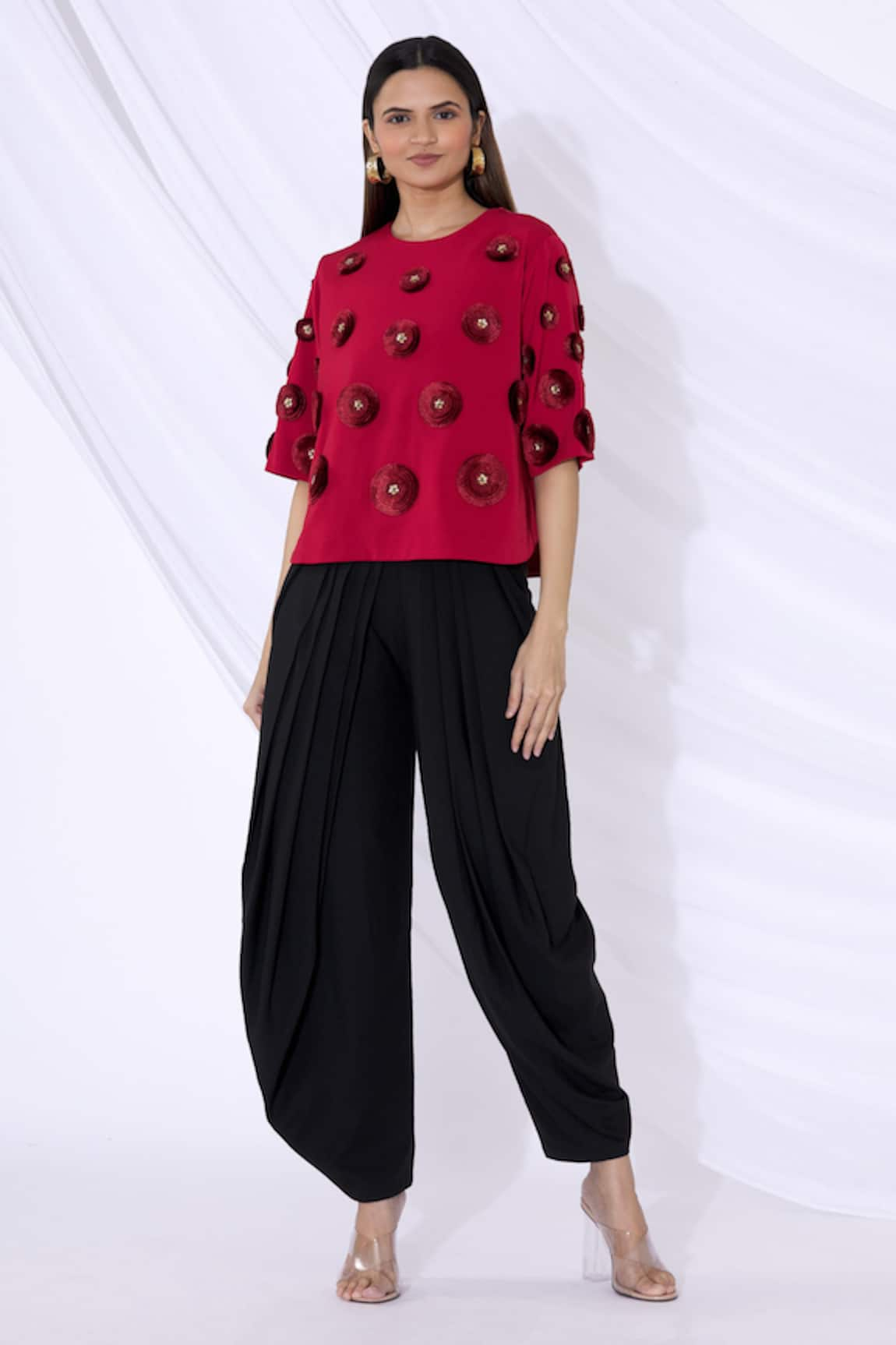 Urvashi Joneja Cowl Draped Pant