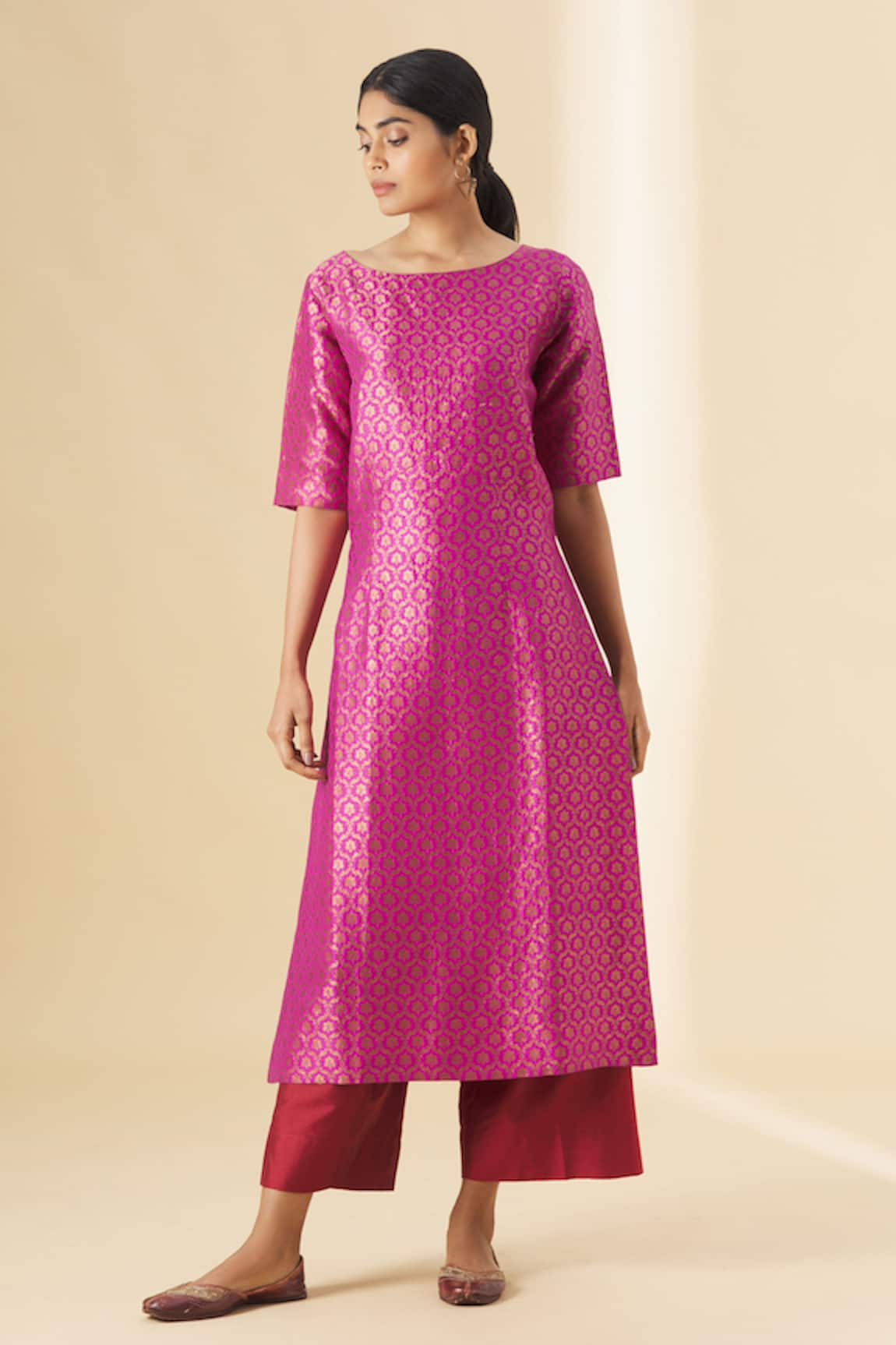 Payal Khandwala Woven Long Kurta