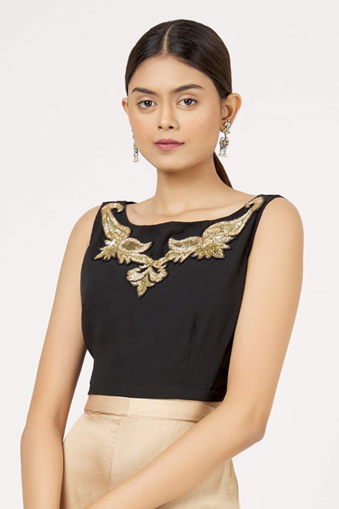 Arpan Vohra Embroidered Crop Top