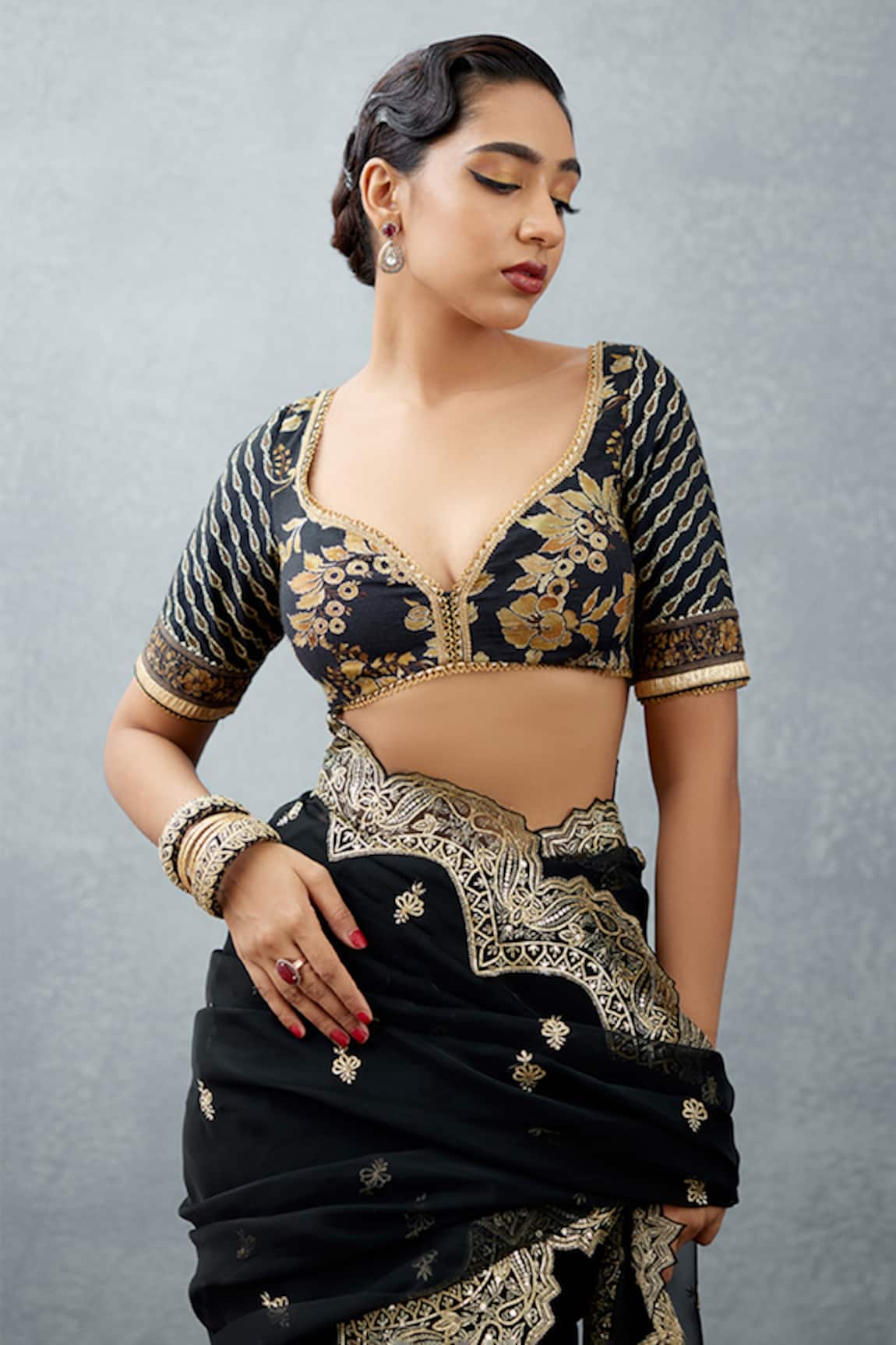 Torani Gulghast Huma Printed Blouse 