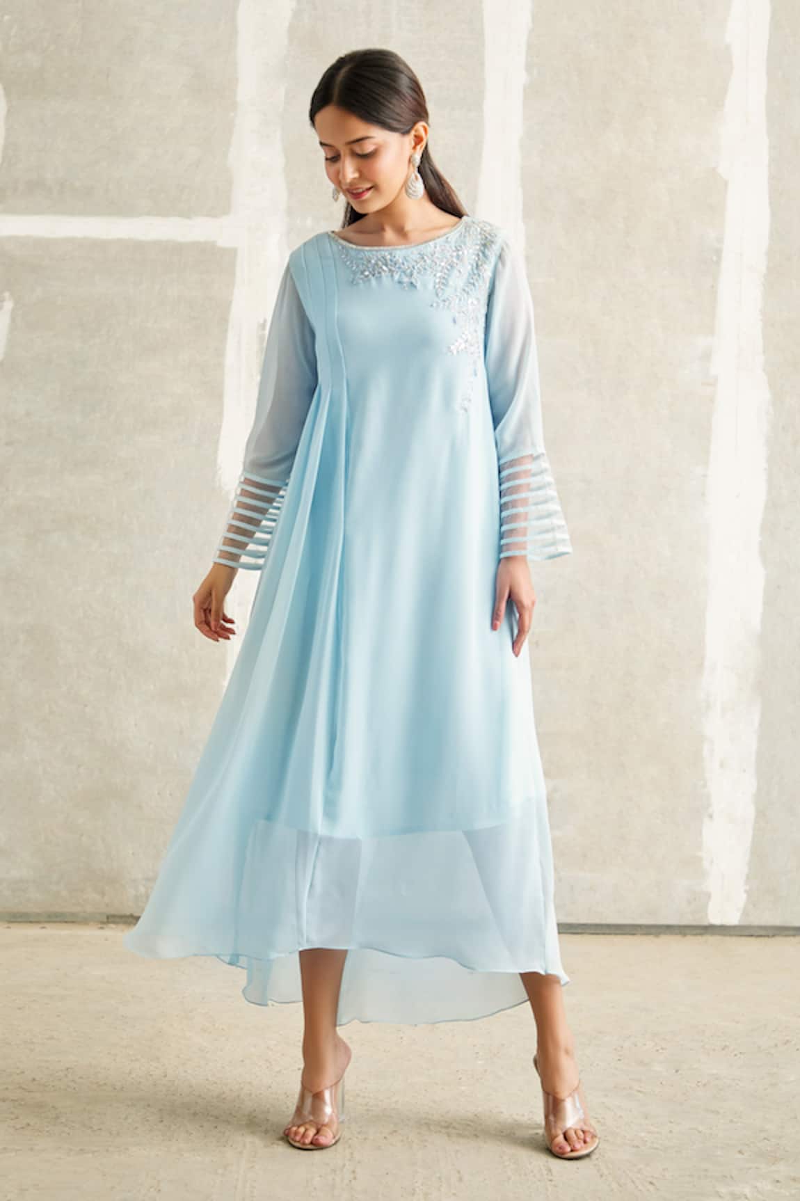 Ariyana Couture Asymmetric Tunic Dress