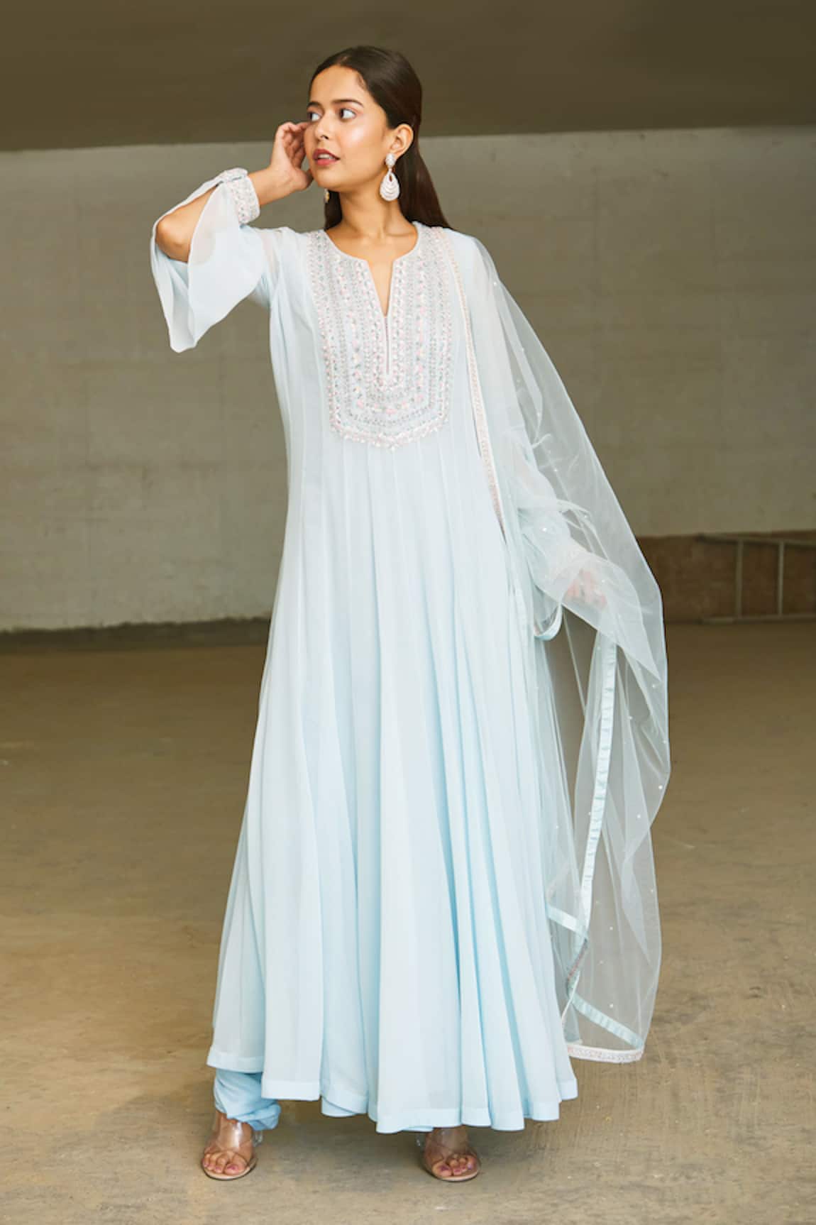 Aariyana Couture Hand Embroidered Anarkali Set 