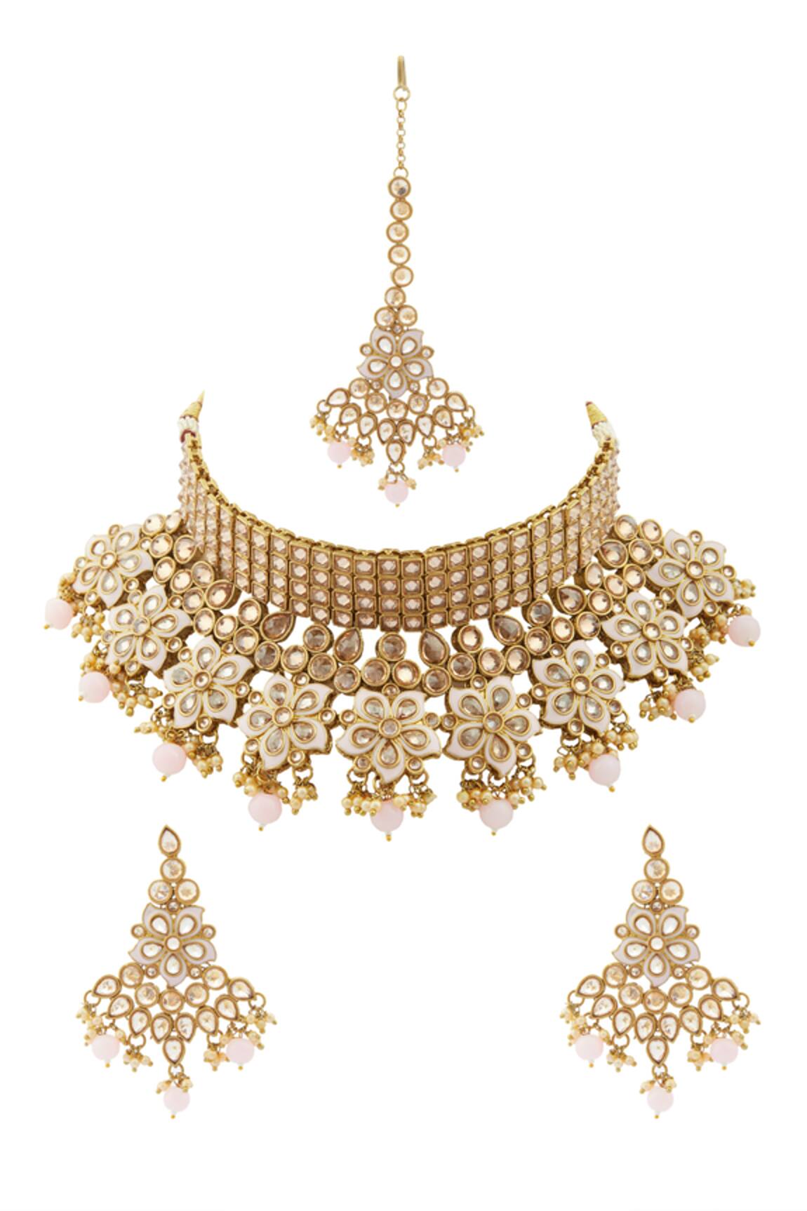 Moh-Maya By Disha Khatri Meenakari Choker Set