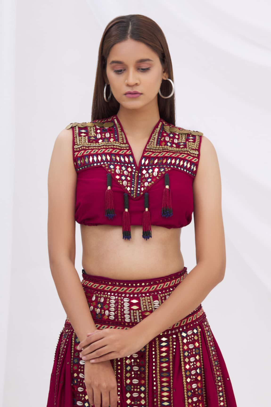 Surily G Embroidered Crop Top 
