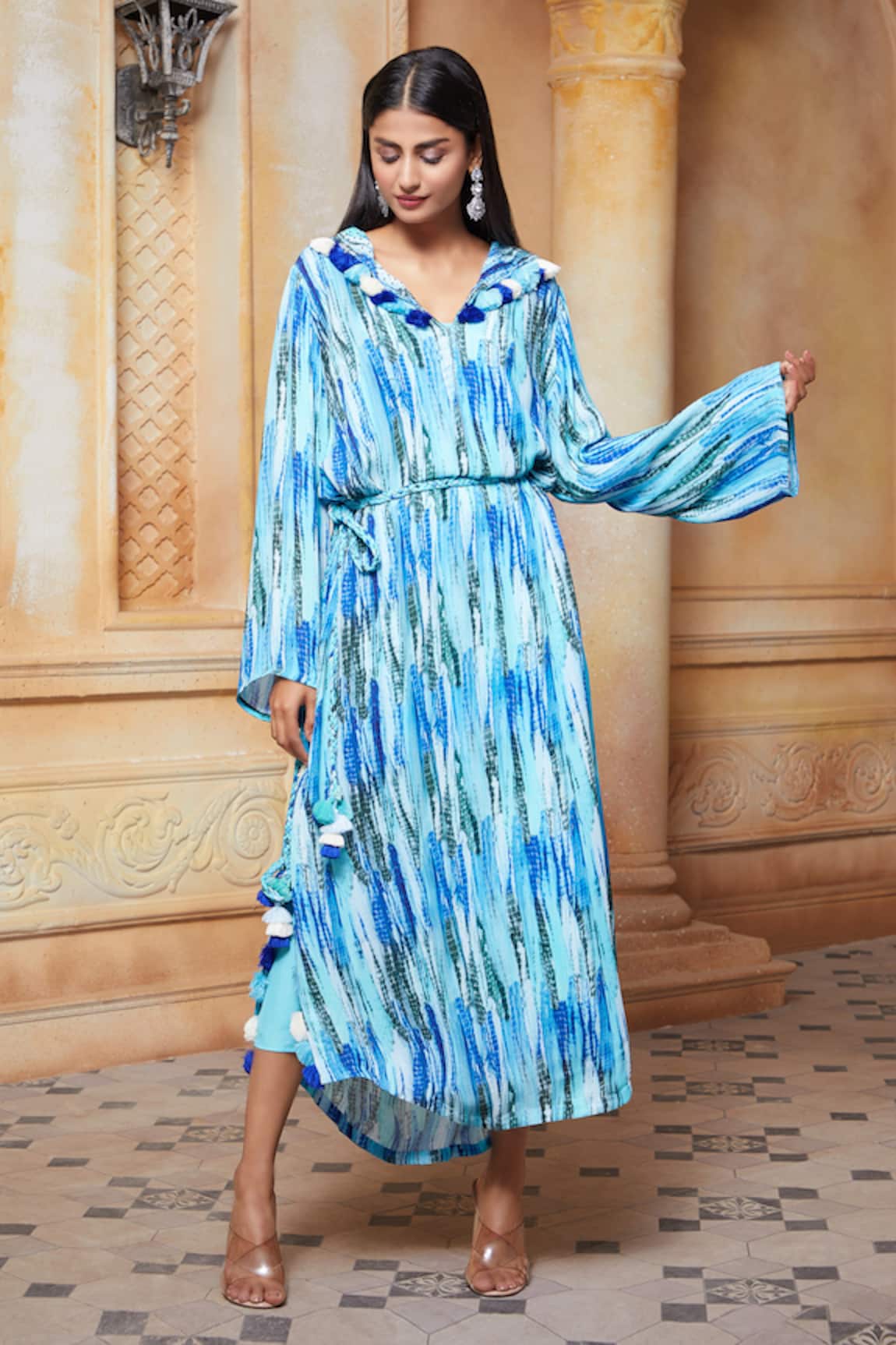 Aariyana Couture Printed Tassel Tunic 