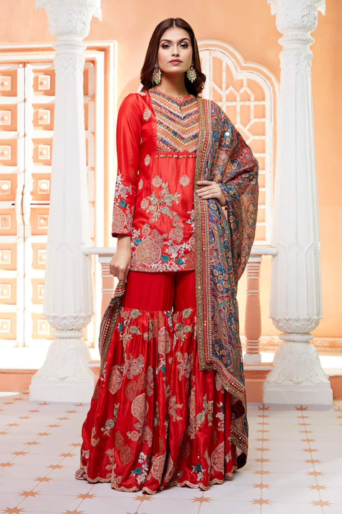 Debyani + Co Bangalore Silk Kurta Sharara Set