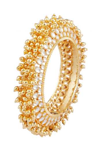 Moh-Maya By Disha Khatri Kundan Studded Ghungroo Kada 