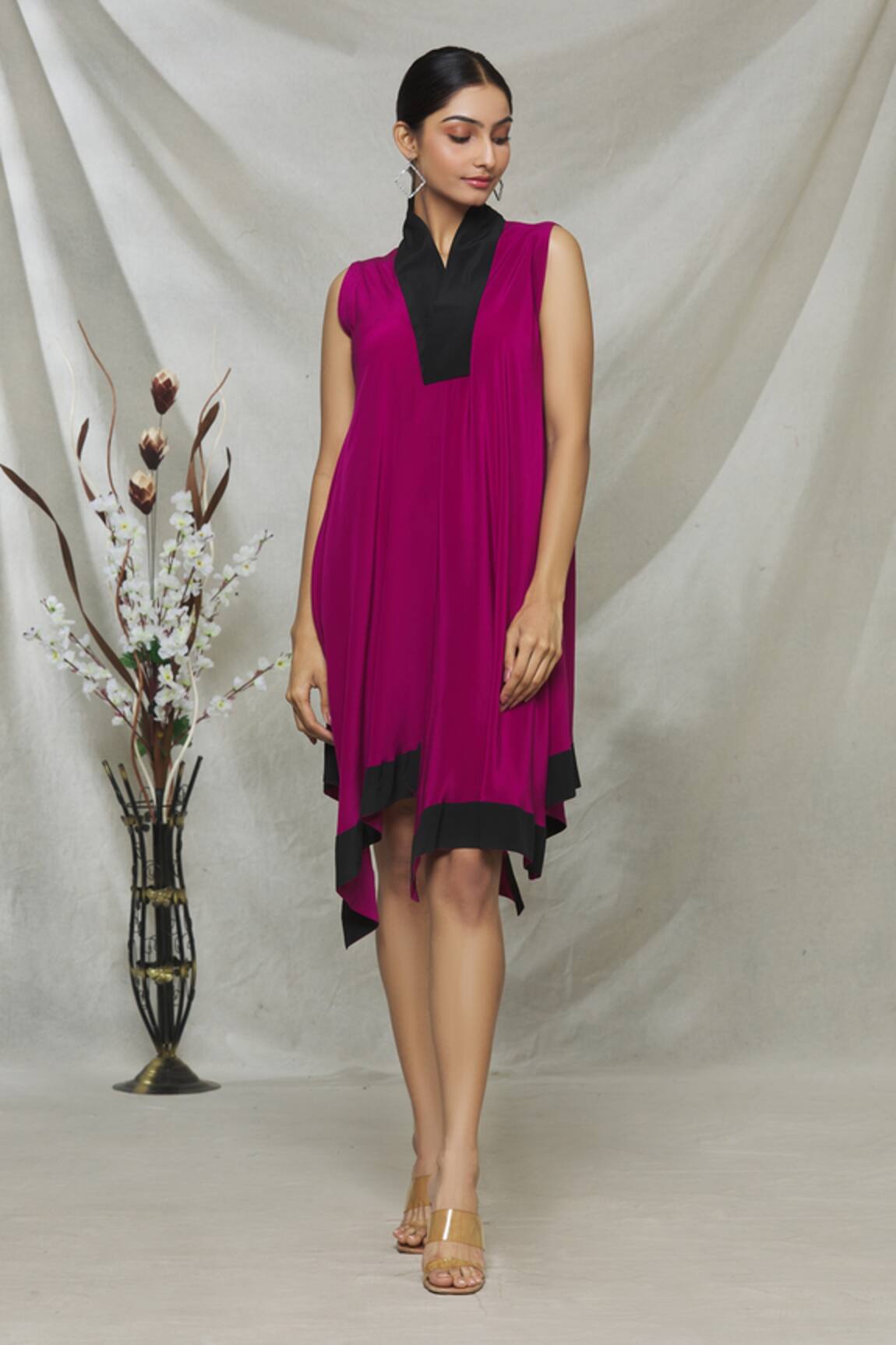 Megha Garg Draped Asymmetric Dress