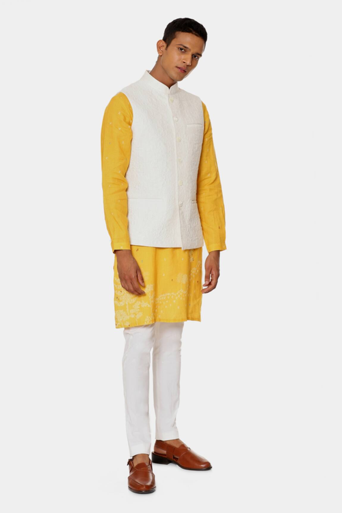 Satya Paul Afternoon Embroidered Bundi 