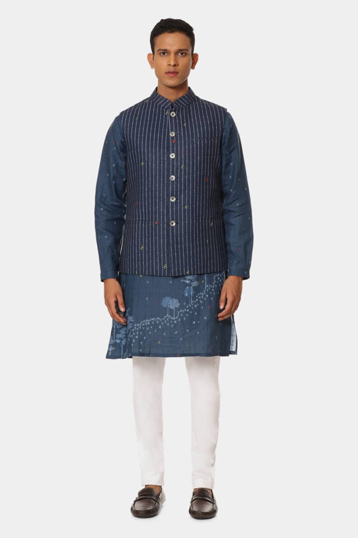 Satya Paul Linen Delhi Bundi 