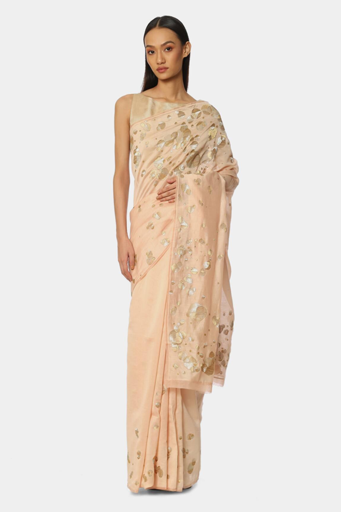 Satya Paul Chanderi Silk Embroidered Saree