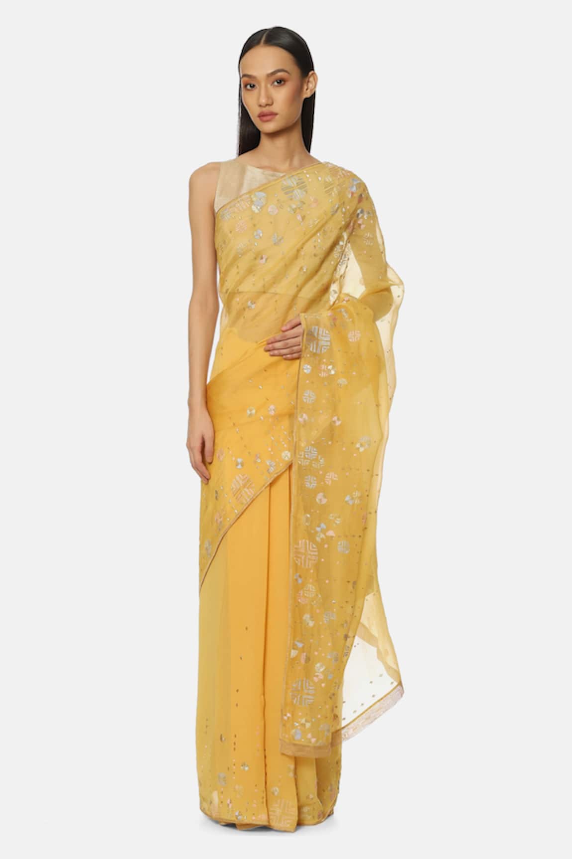 Satya Paul Ray Of Light Embroidered Saree