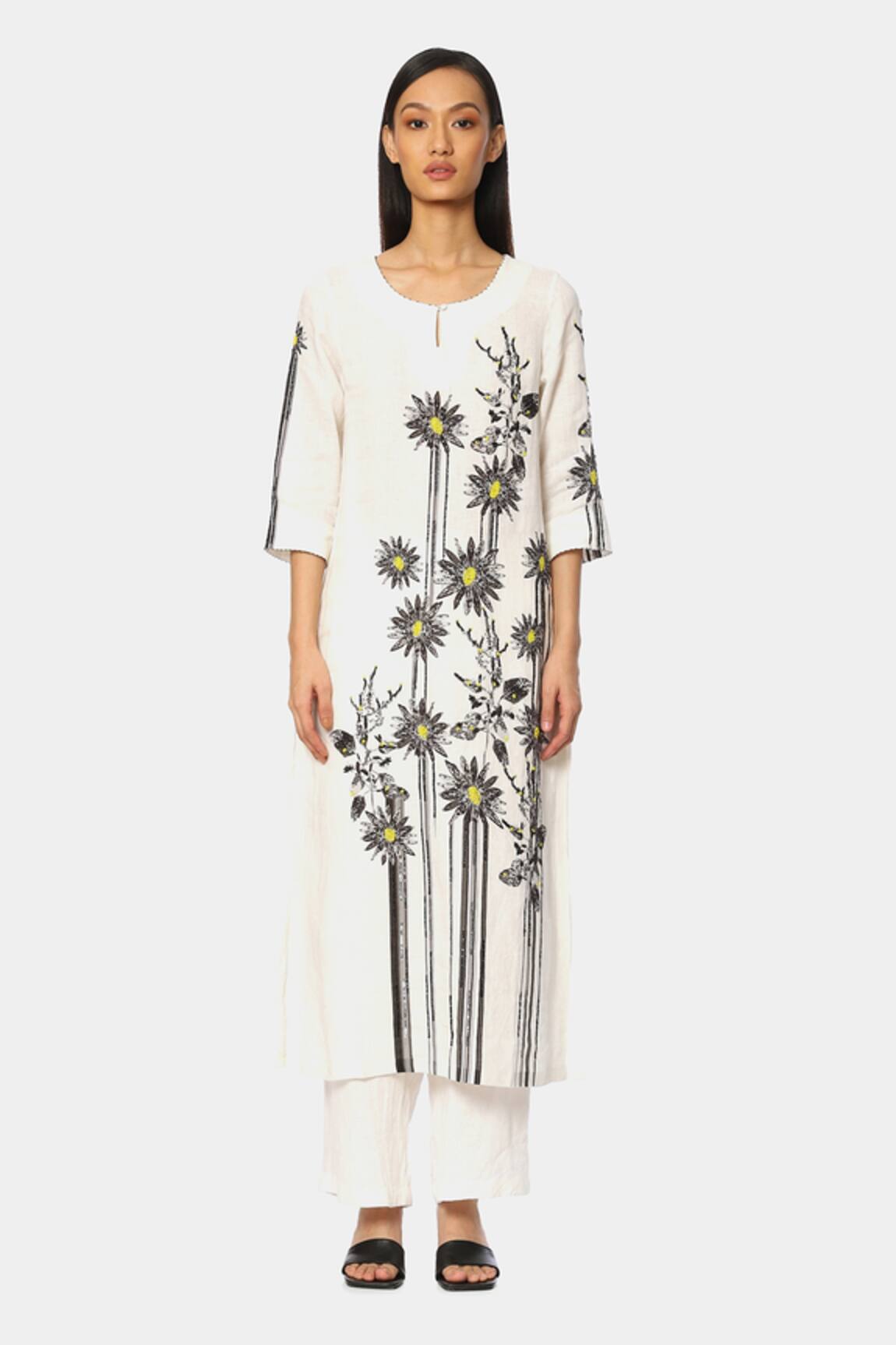 Satya Paul Linen Kurta & Pant Set