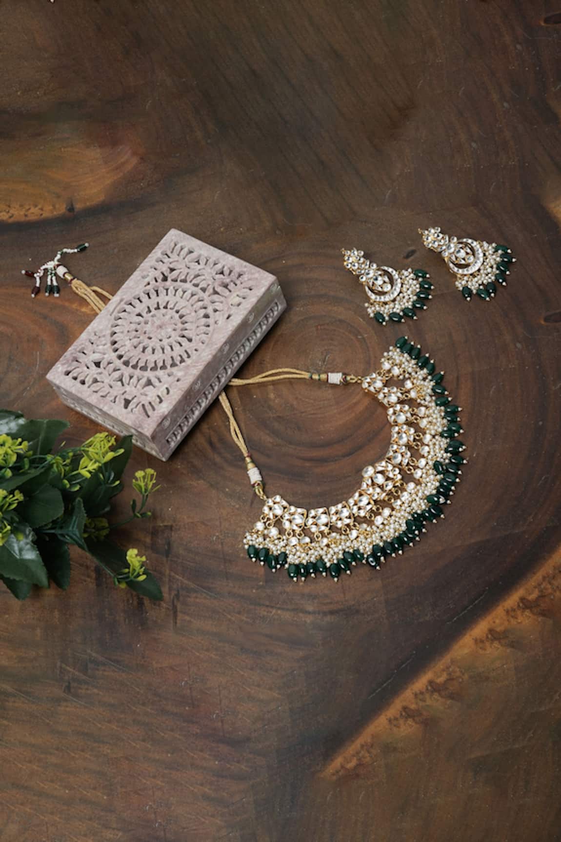 Namasya Stone Embellished Necklace Set