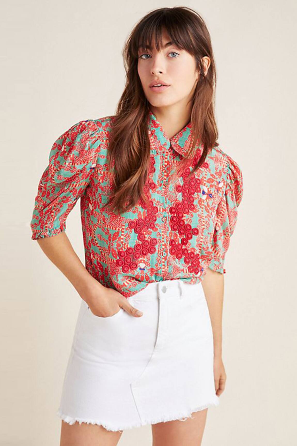 Bhanuni By Jyoti Floral Printed Shirt