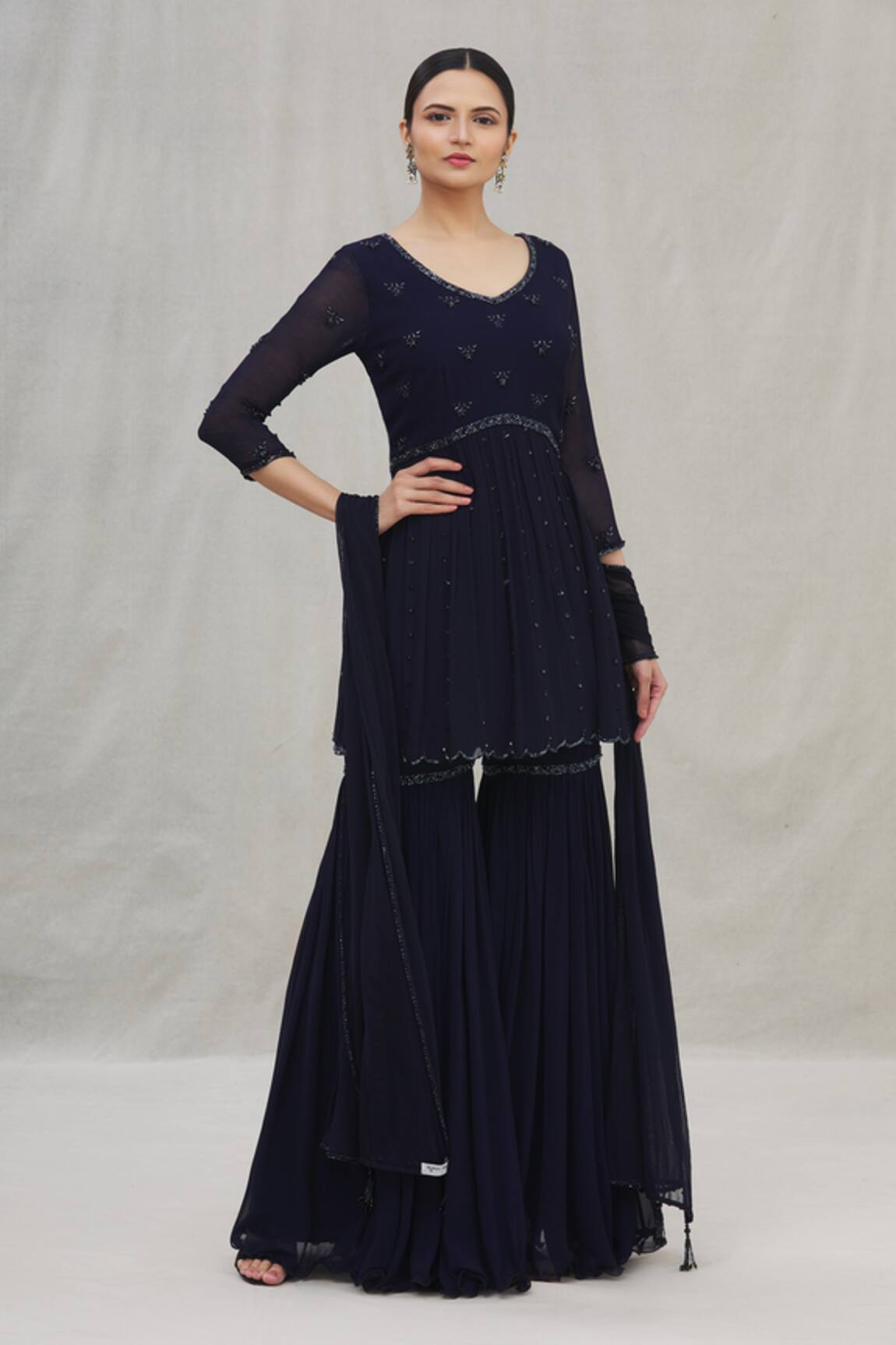 Arpan Vohra Peplum Kurta Set