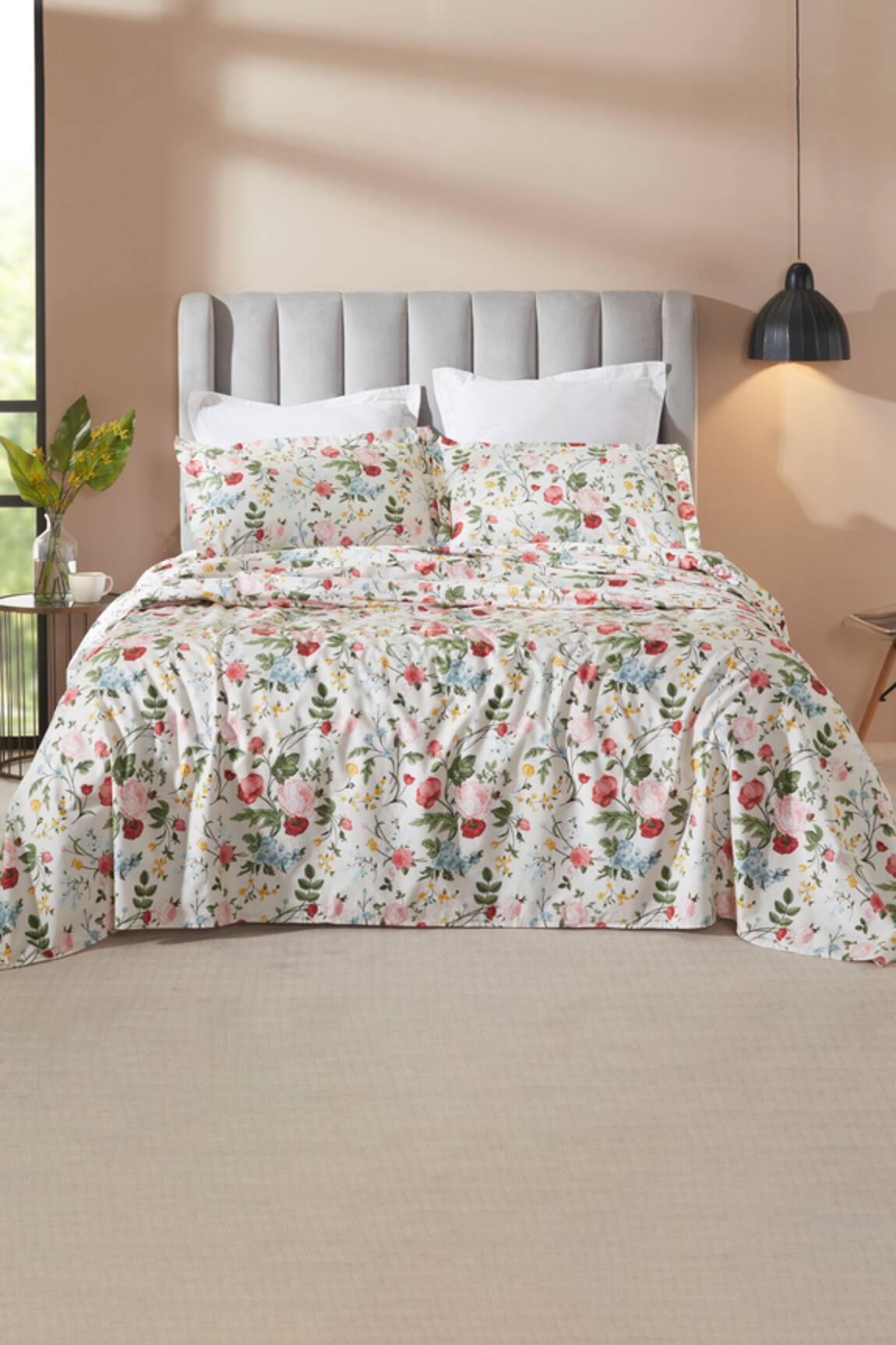Houmn Refuge Digital Printed Bedsheet Set