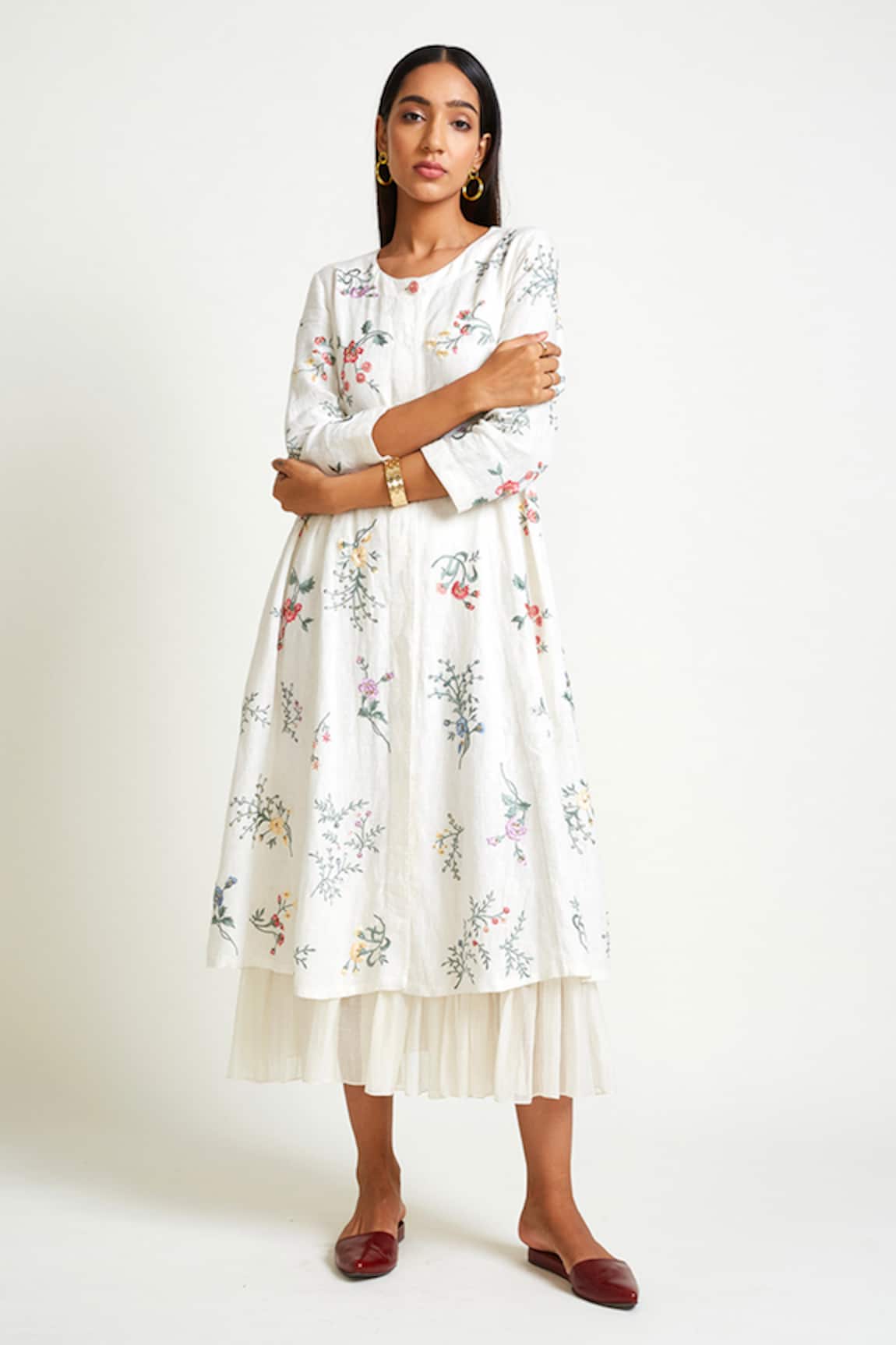 Payal Pratap Linen Printed Dress 