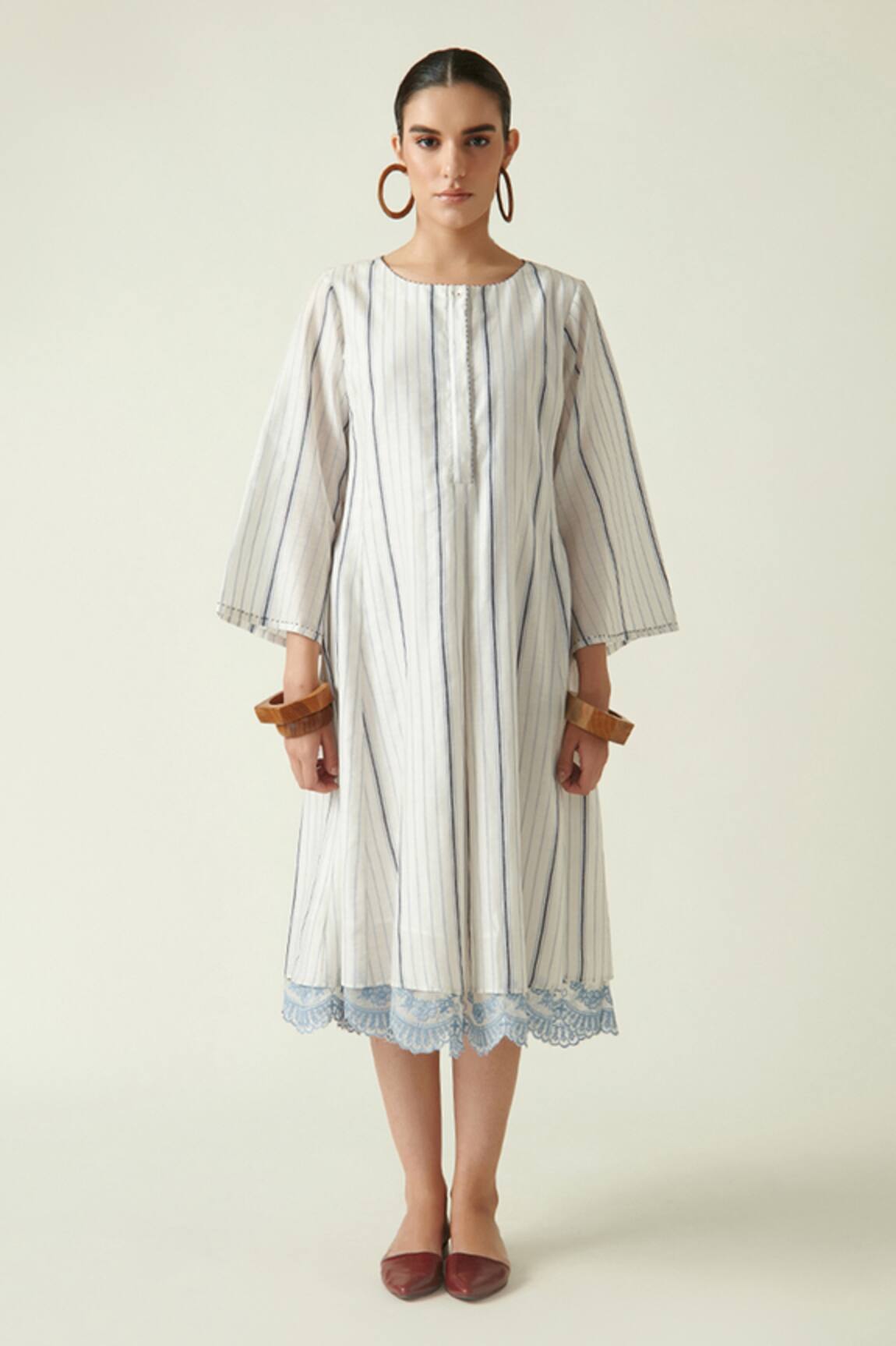 Payal Pratap Winter Box Pleat Dress 