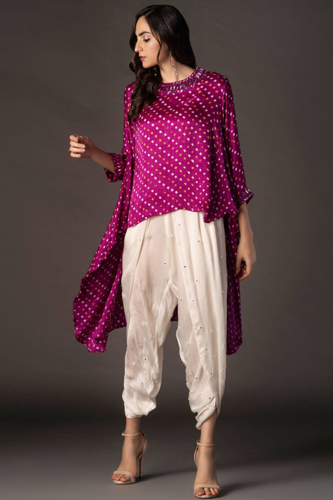Twenty Nine Asymmetric Bandhani Top 