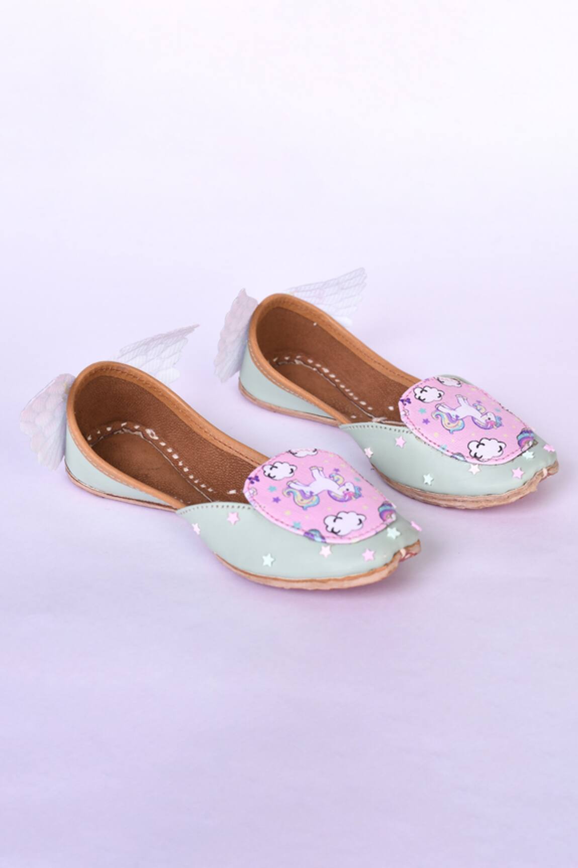 Nayaab by Aleezeh Unicorn Wing Loafers