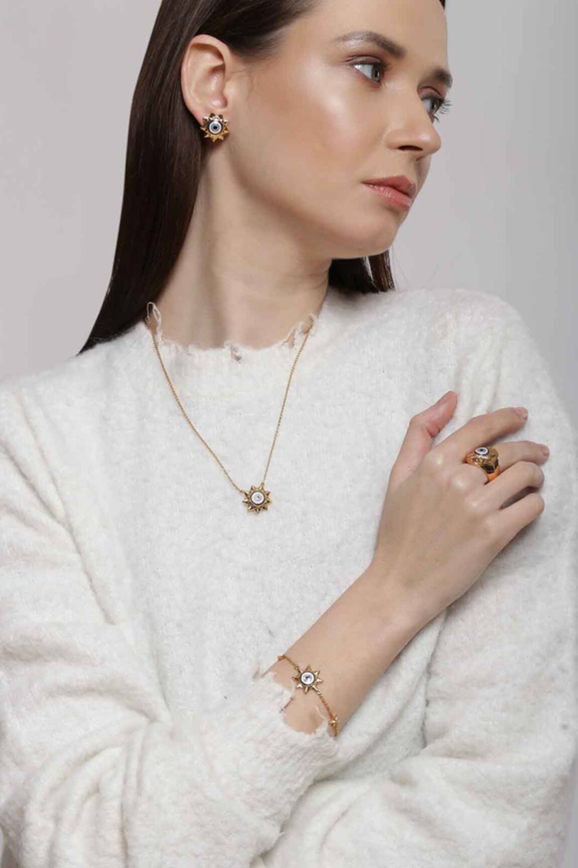 Outhouse Eye Promise Pendant Necklace