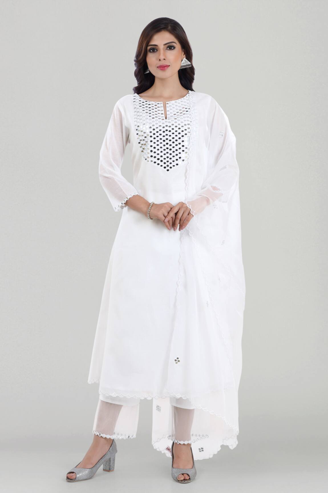 Asaga Chanderi Silk Kurta Set 