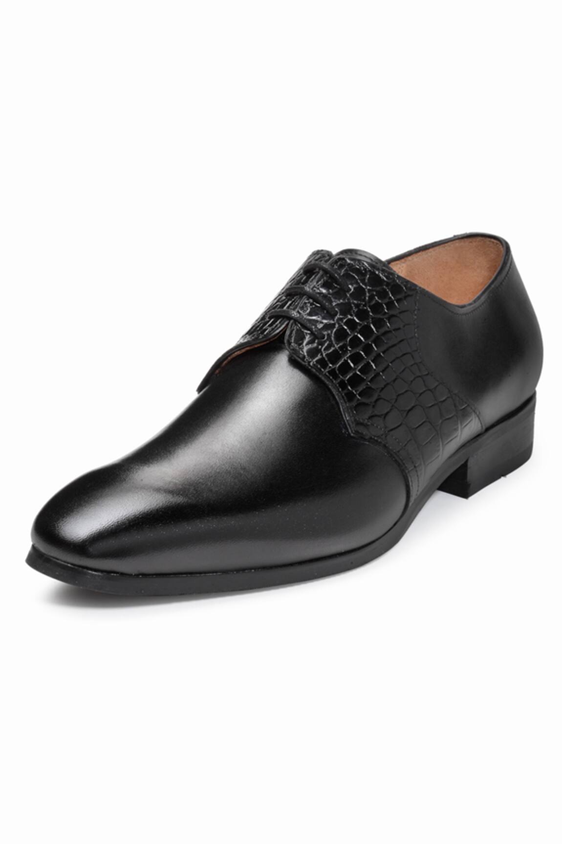 Patent-leather Derby shoes