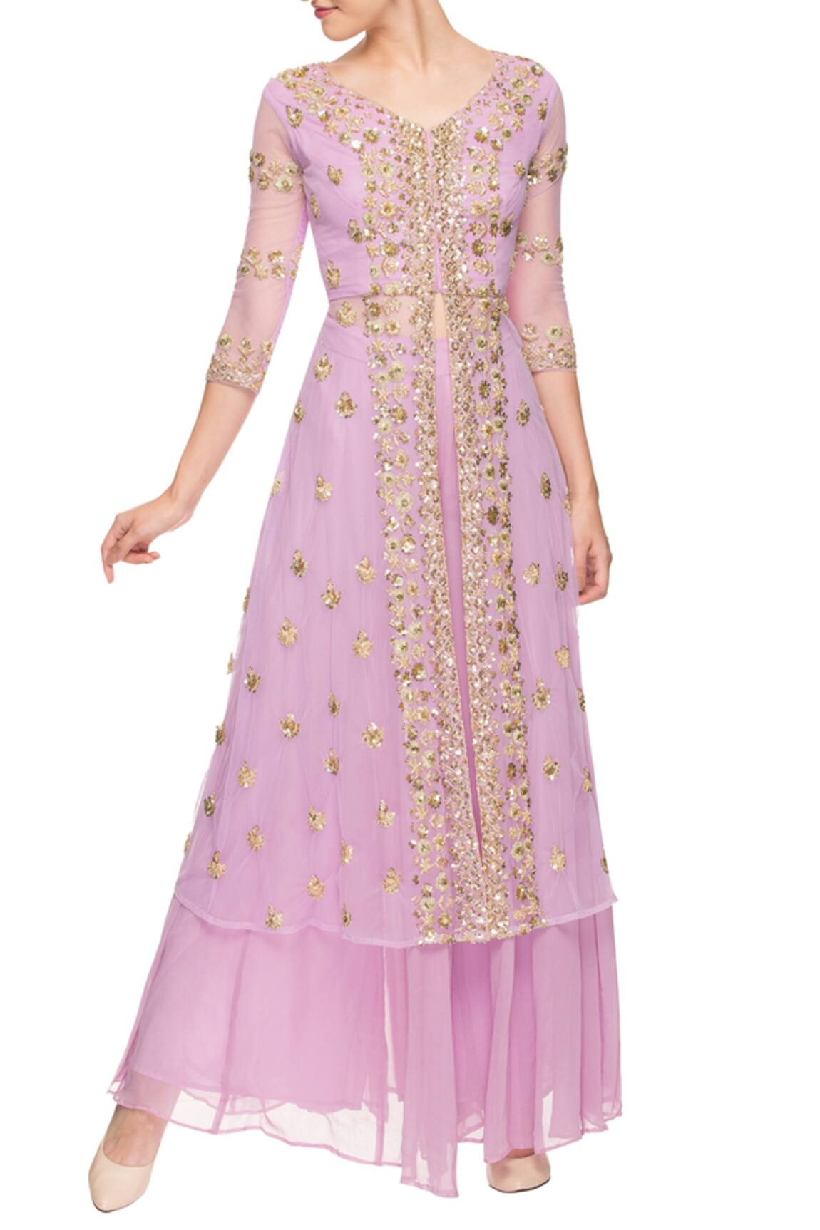 Astha Narang Embroidered Kurta Palazzo Set 
