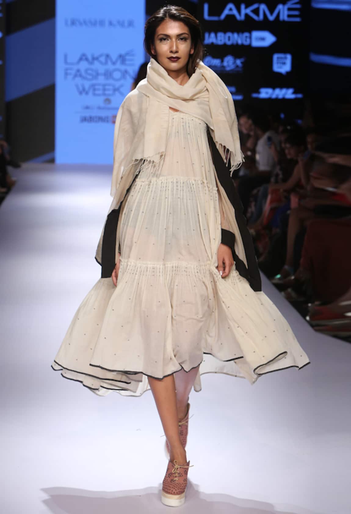 Urvashi Kaur Printed Tiered Dress