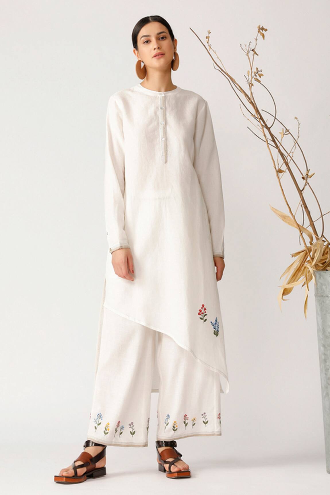 Payal Pratap Linen Asymmetric Tunic 