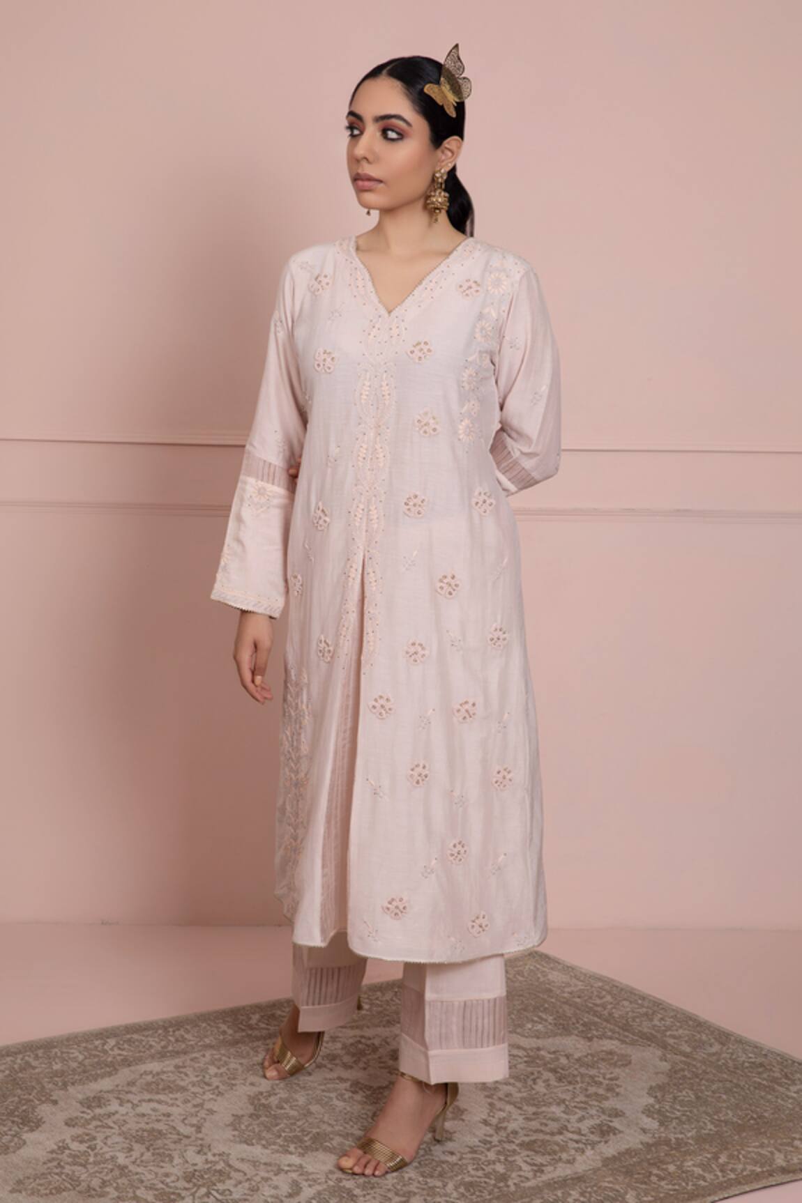 Ruh Clothing Chikankari Kurta Set